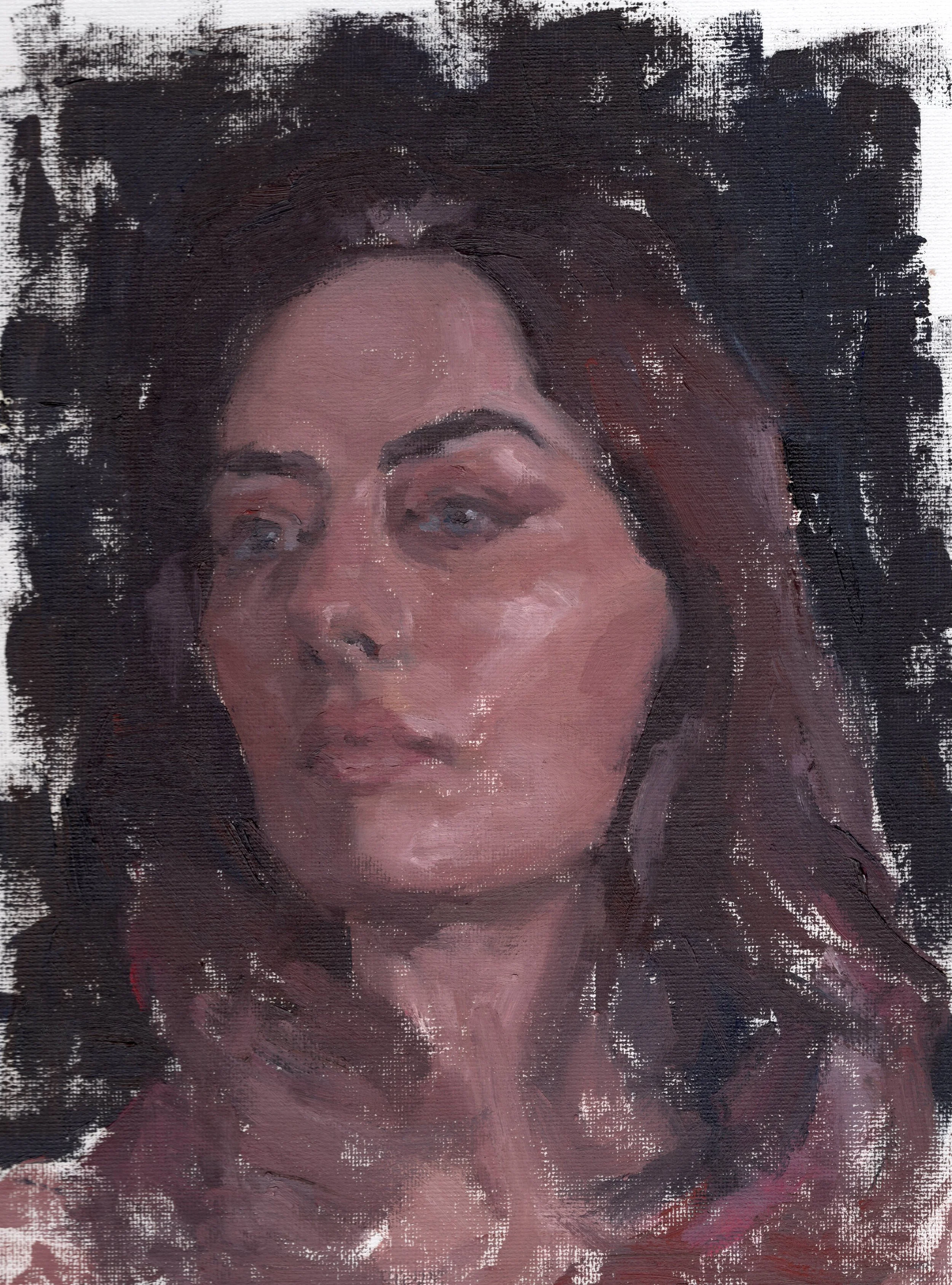 Rachel - 12"x9", Oil on canvas over panel