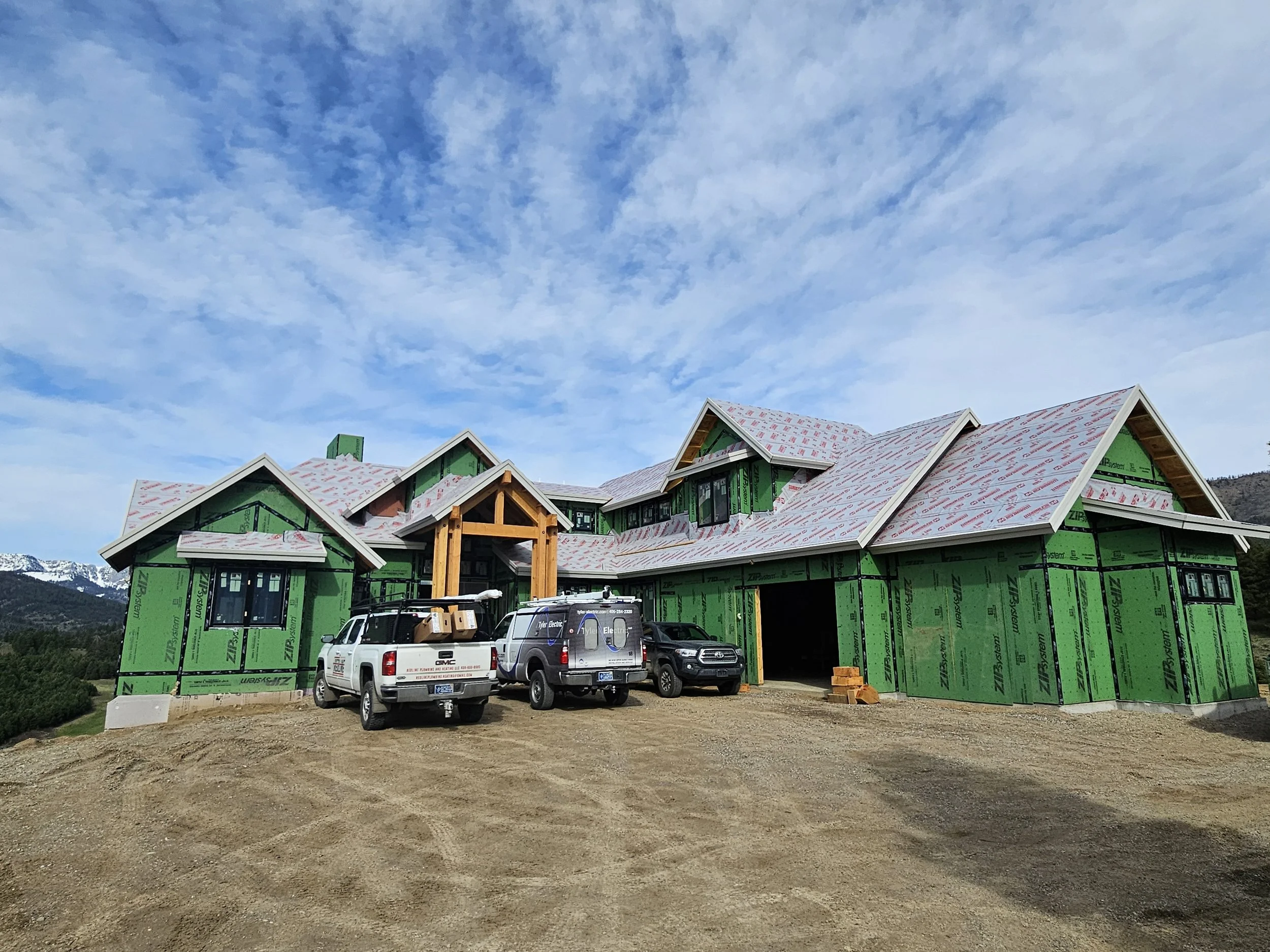 Custom home built by Skyline Customs in the Gallatin Valley, Montana