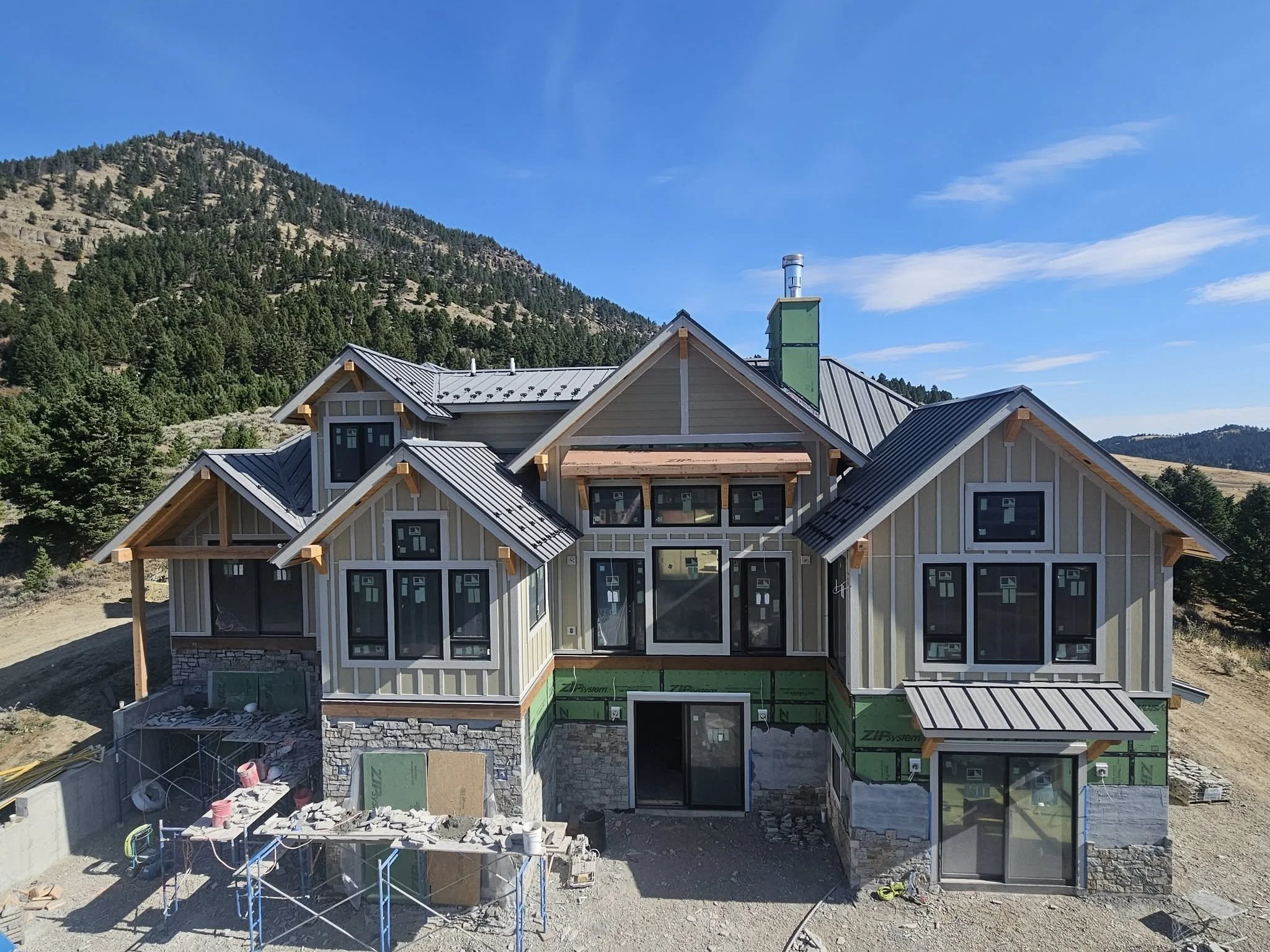 Custom home built by Skyline Customs in the Gallatin Valley