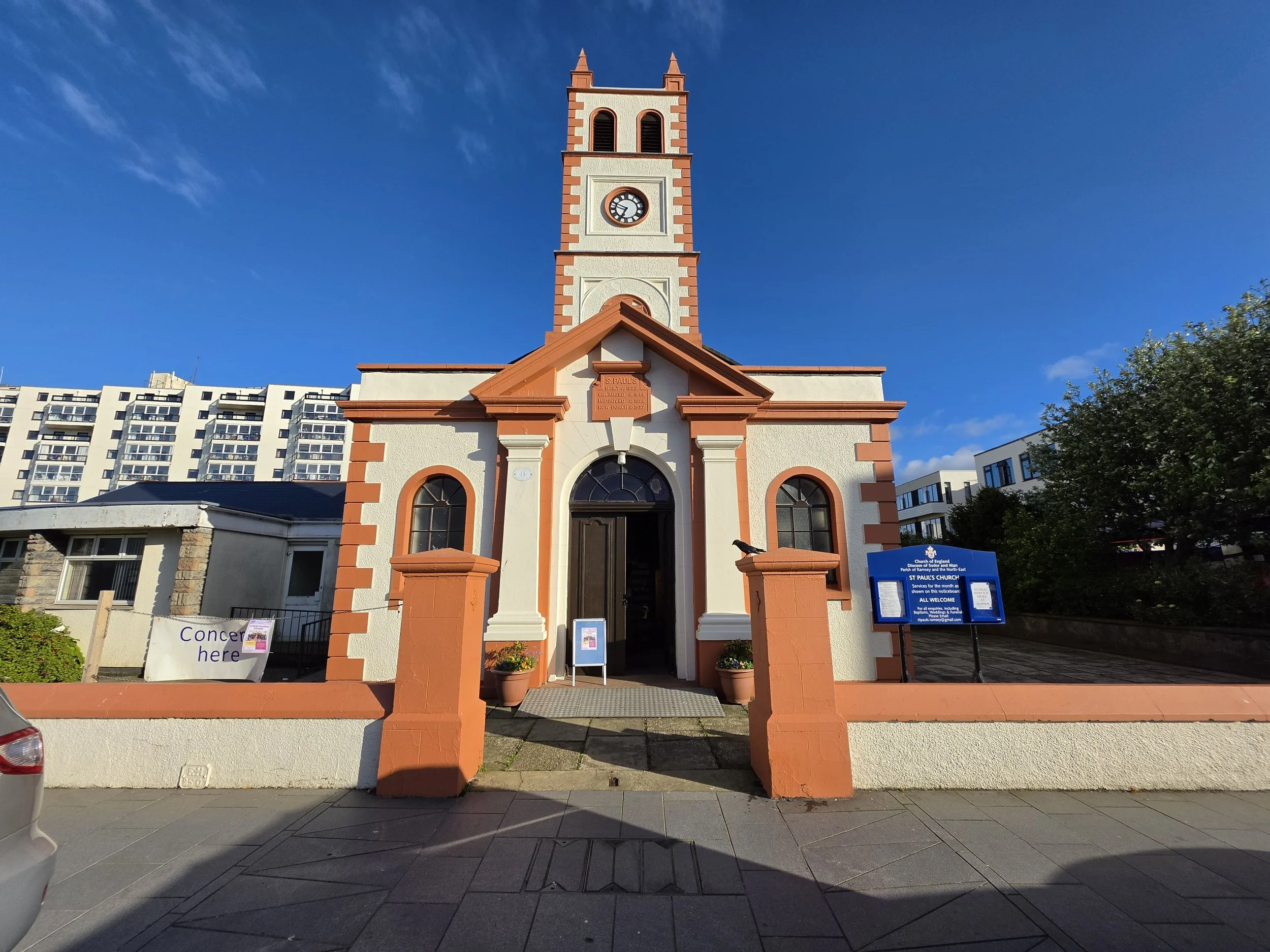 We performed a concert at St. Paul's Church in Ramsey, Isle of Man.