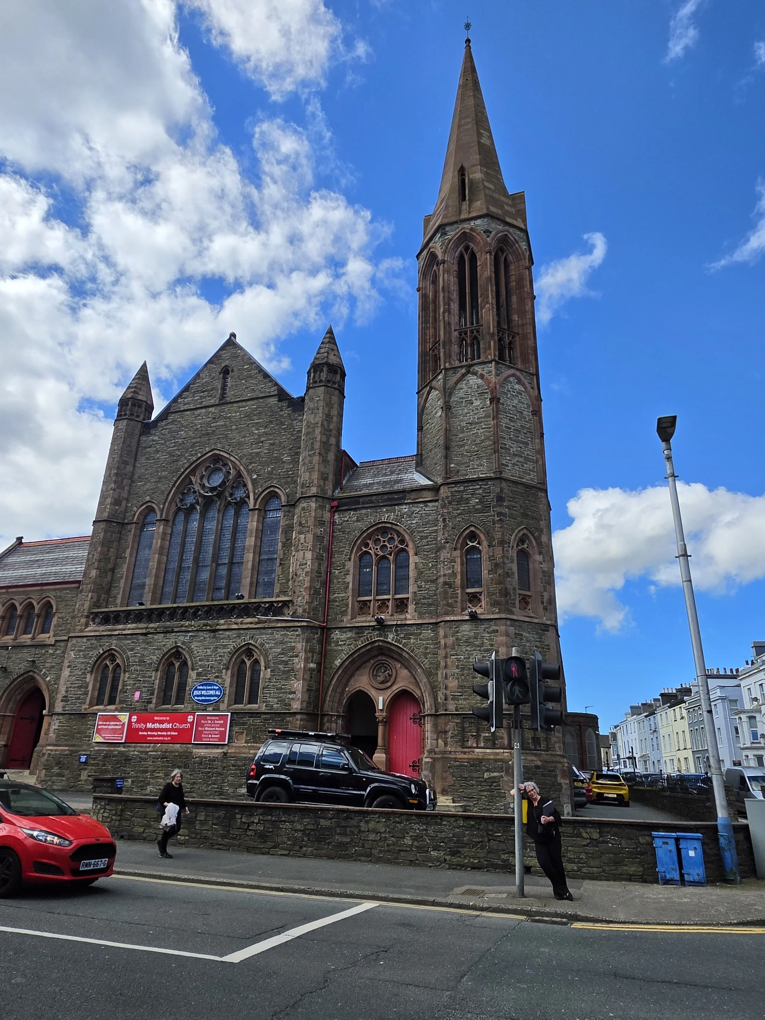 We sang at a church service at Trinity Methodist Church in Douglas, Isle of Man.