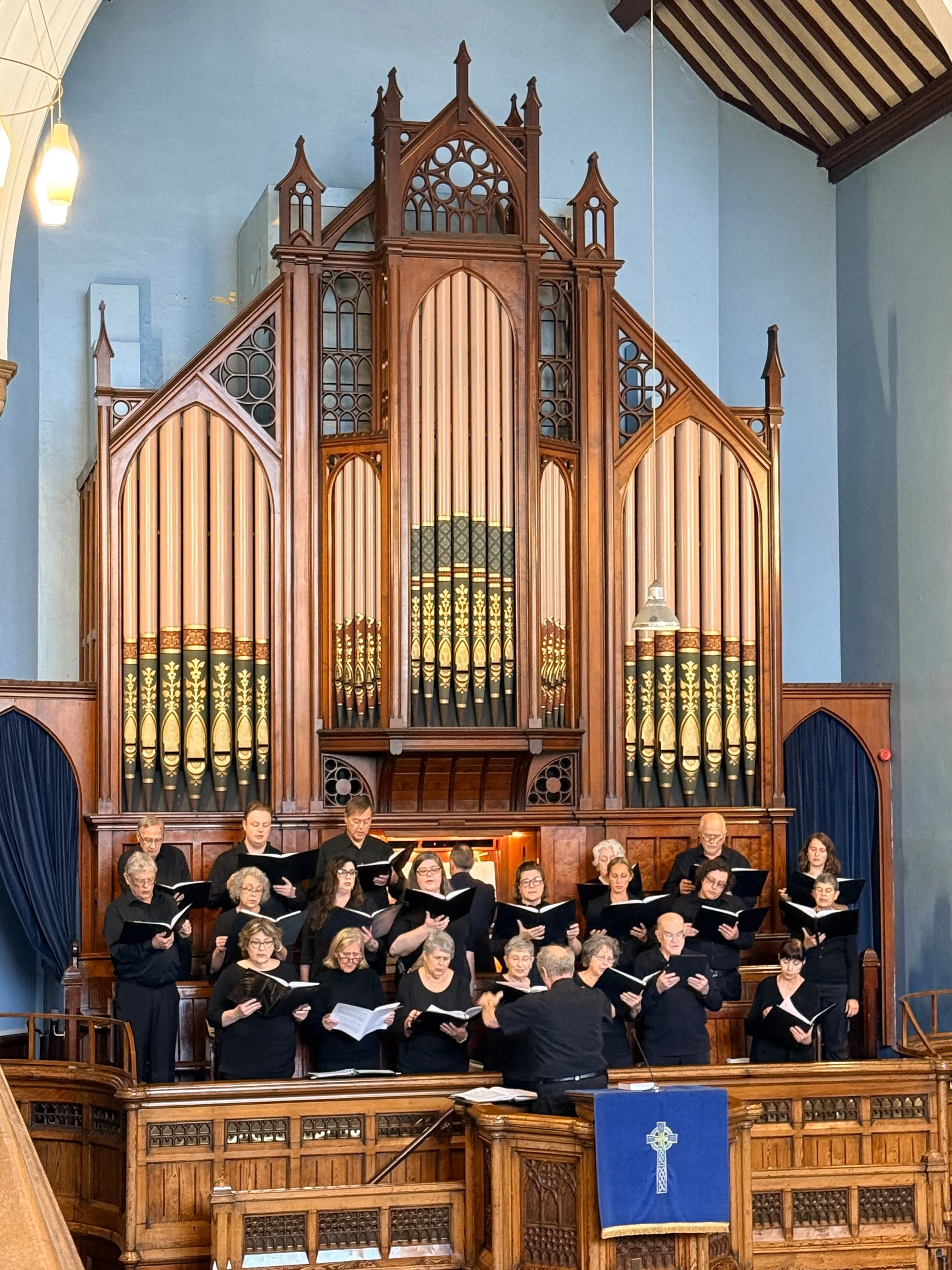 We sang at a church service at Trinity Methodist Church in Douglas, Isle of Man.