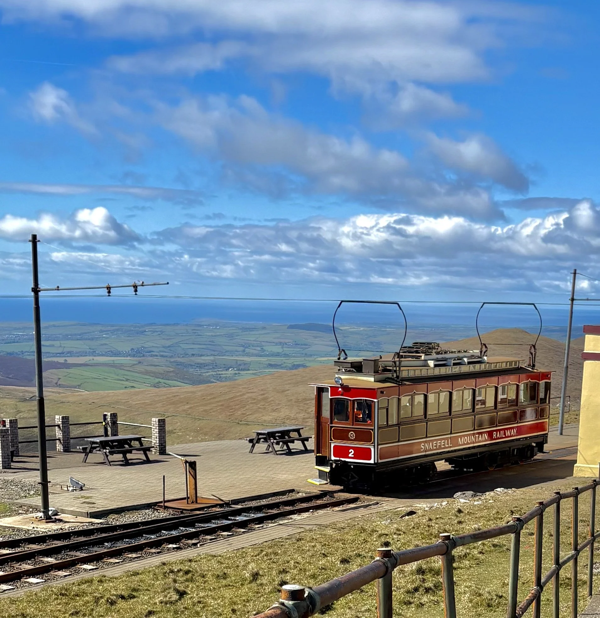 Snaefell Mountain Railway took us to the summit of Snaefell, the highest point on the island.