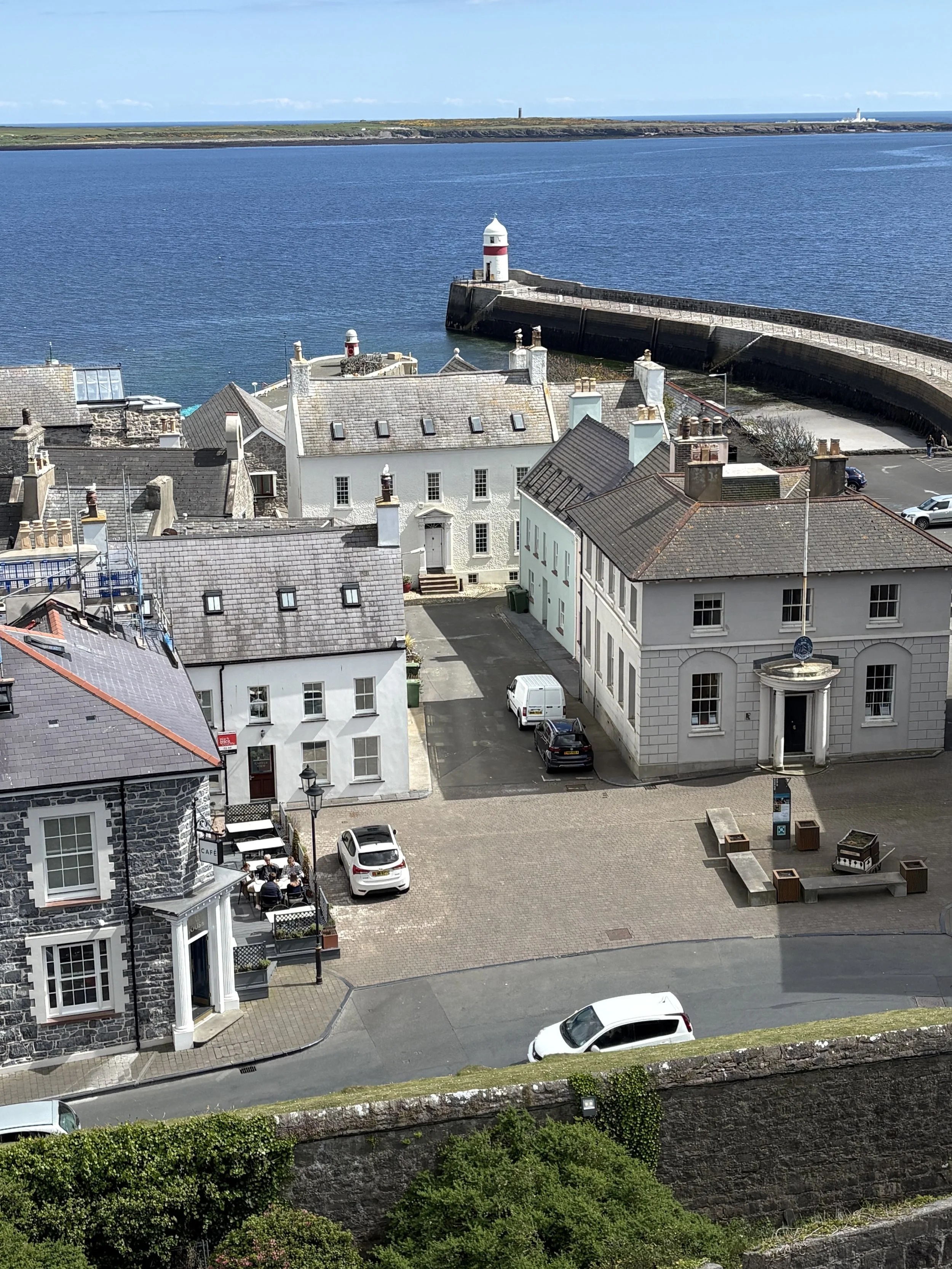We visited the town of Peel, Isle of Man.