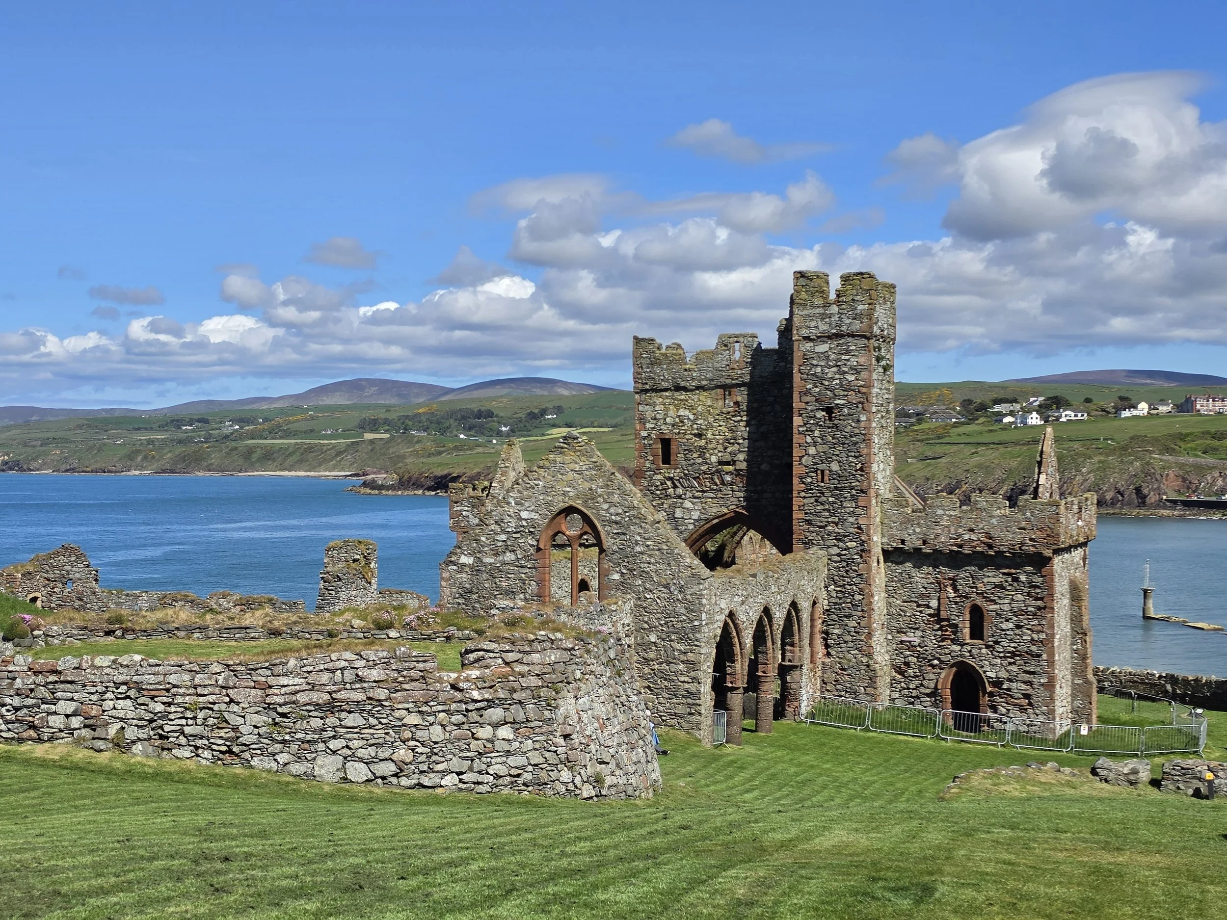 We toured the remains of Peel Castle. 