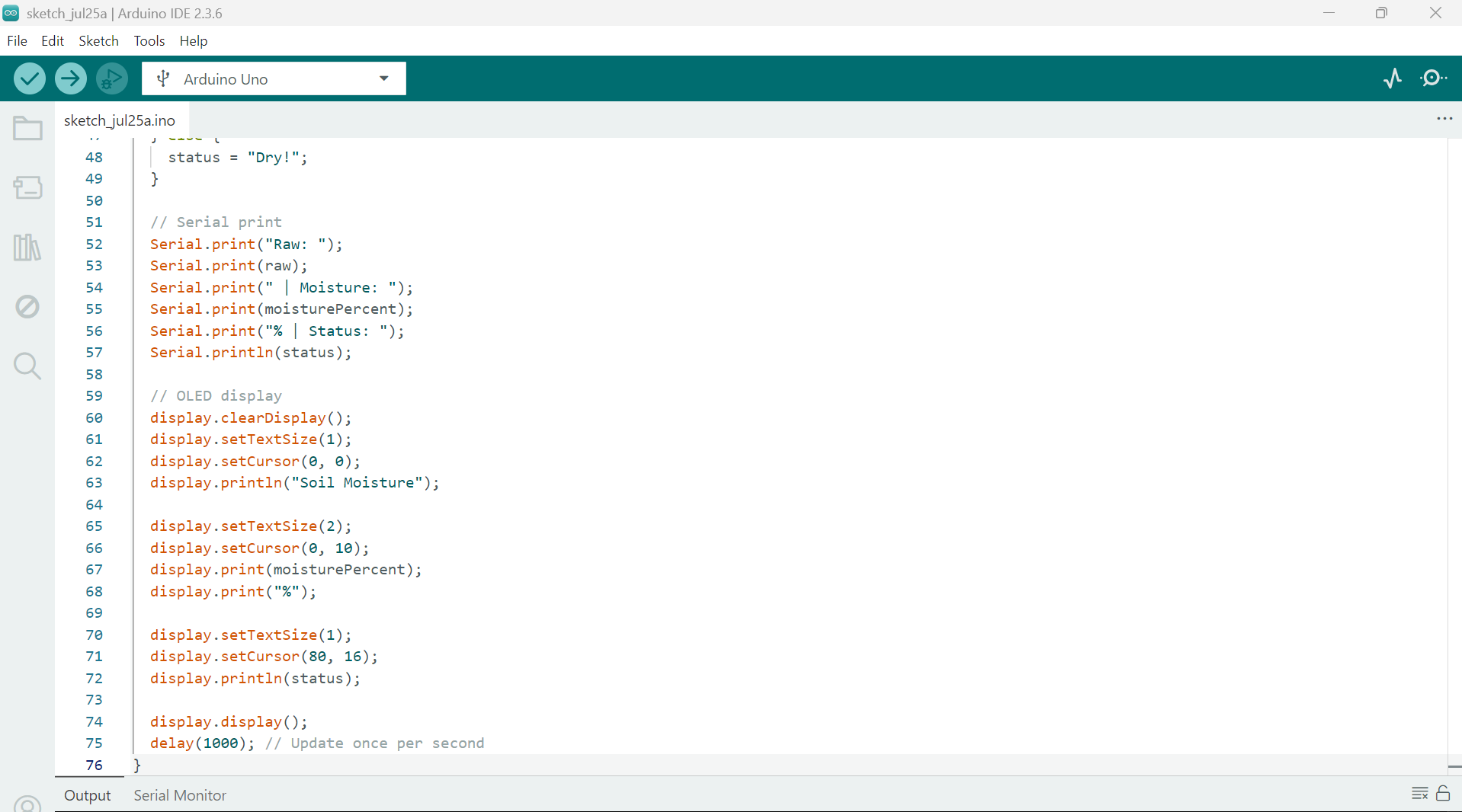 Final Arduino Code
