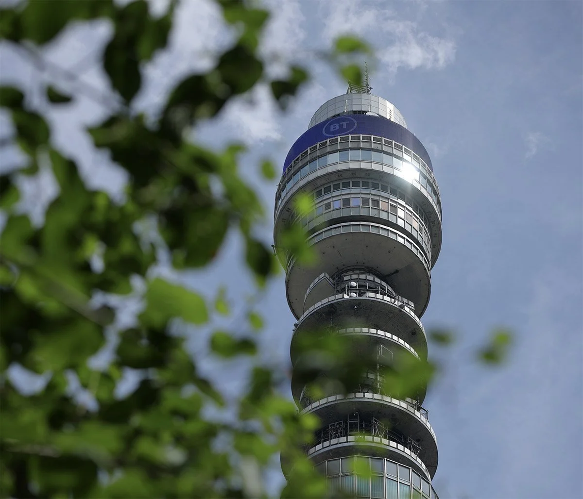 Bt tower in London, photographed by Venn portraits whilst covering an anniversary event for the Rail innovation group