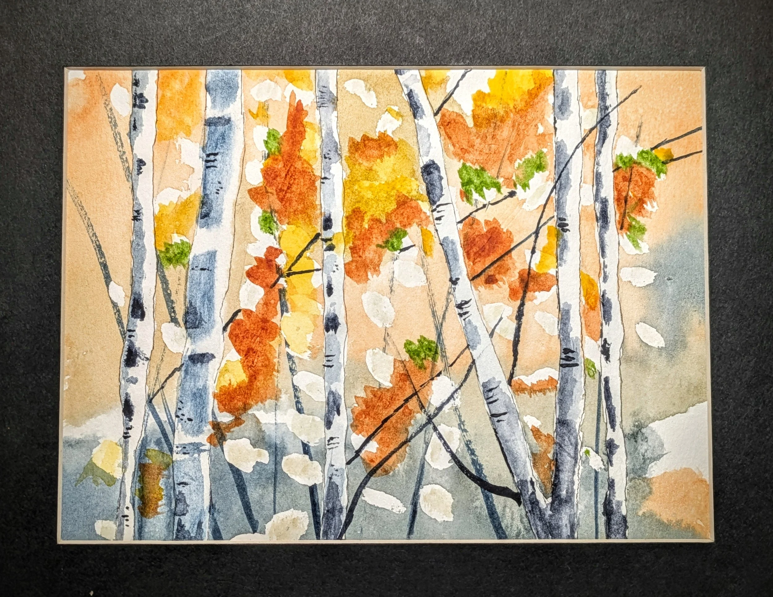 Birch Trees, fall - B. McDonnell