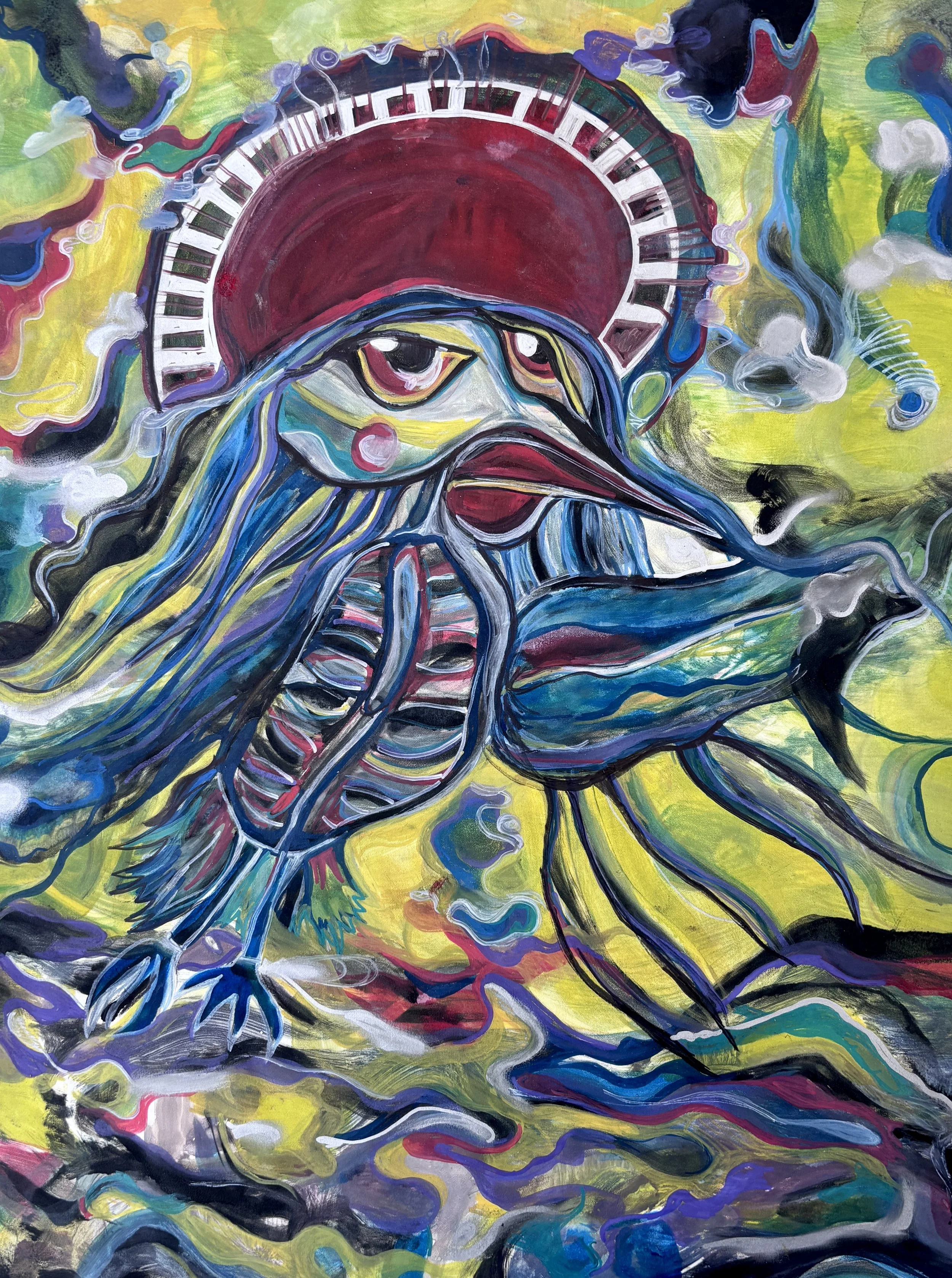 In Flight
Monoprint
22 × 30 in
2026