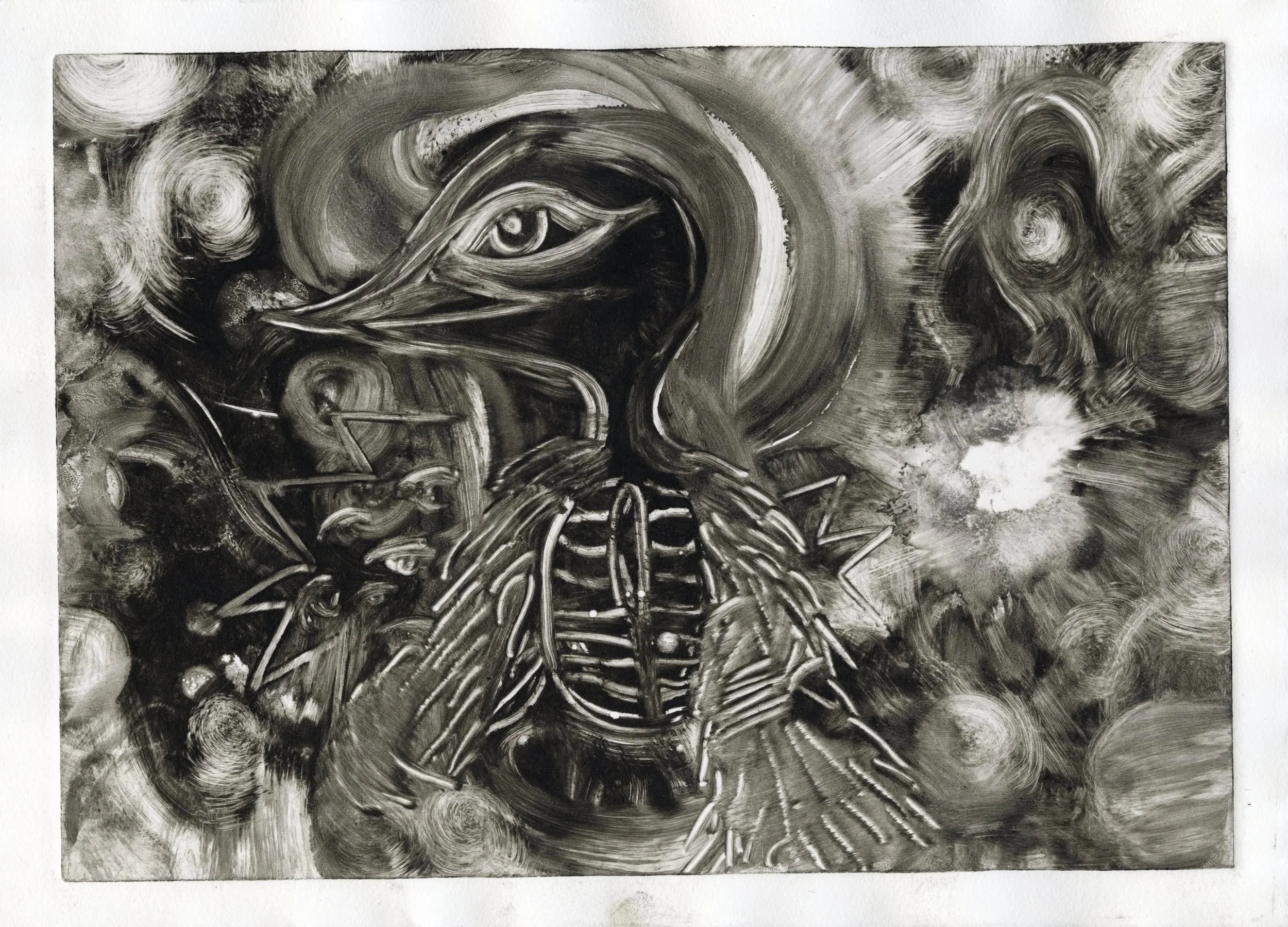 Phantom Realm
Monoprint 
11 x 8 ½ in 
2026