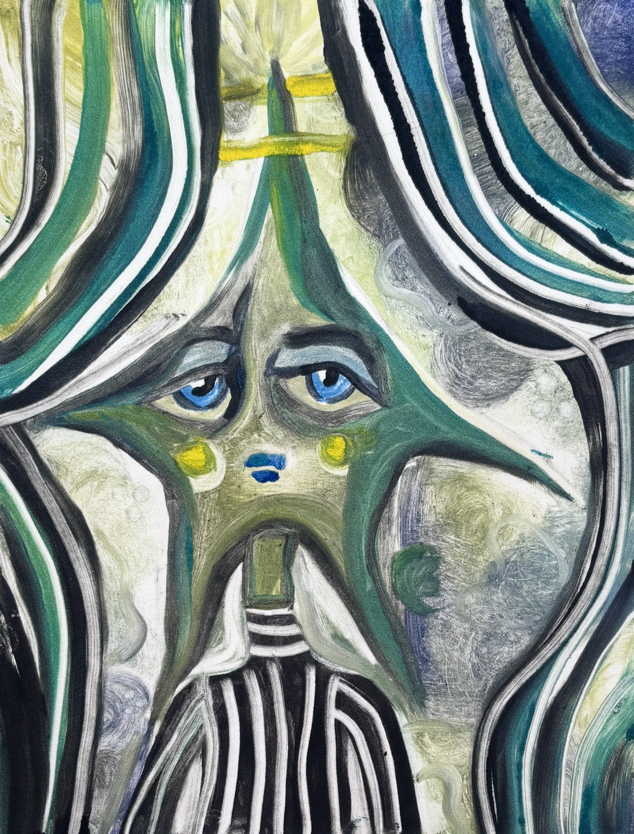 Star Girl II
Monoprint
8 ½ × 11 in
2026