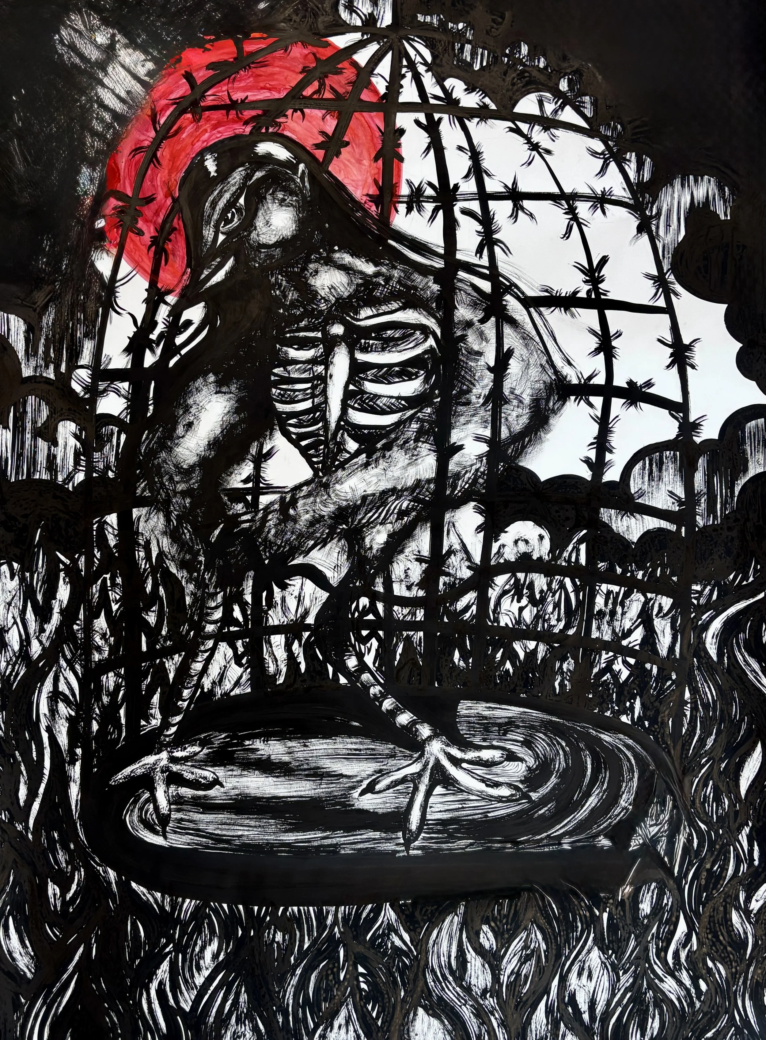 Preservation
India ink on paper
41 × 54 in
2025