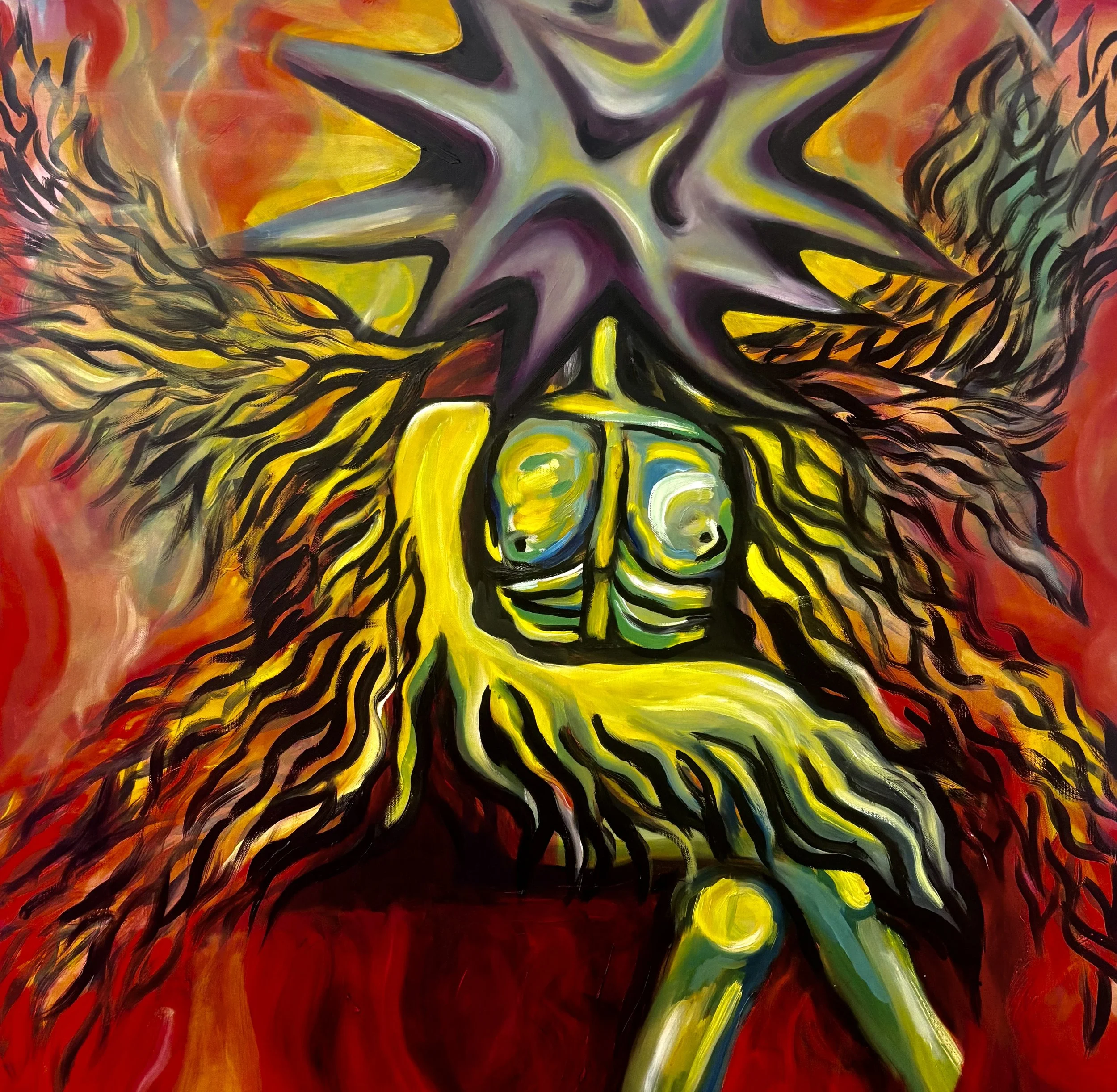 Gate Guardian
Oil on canvas
42 x 42 in
2026