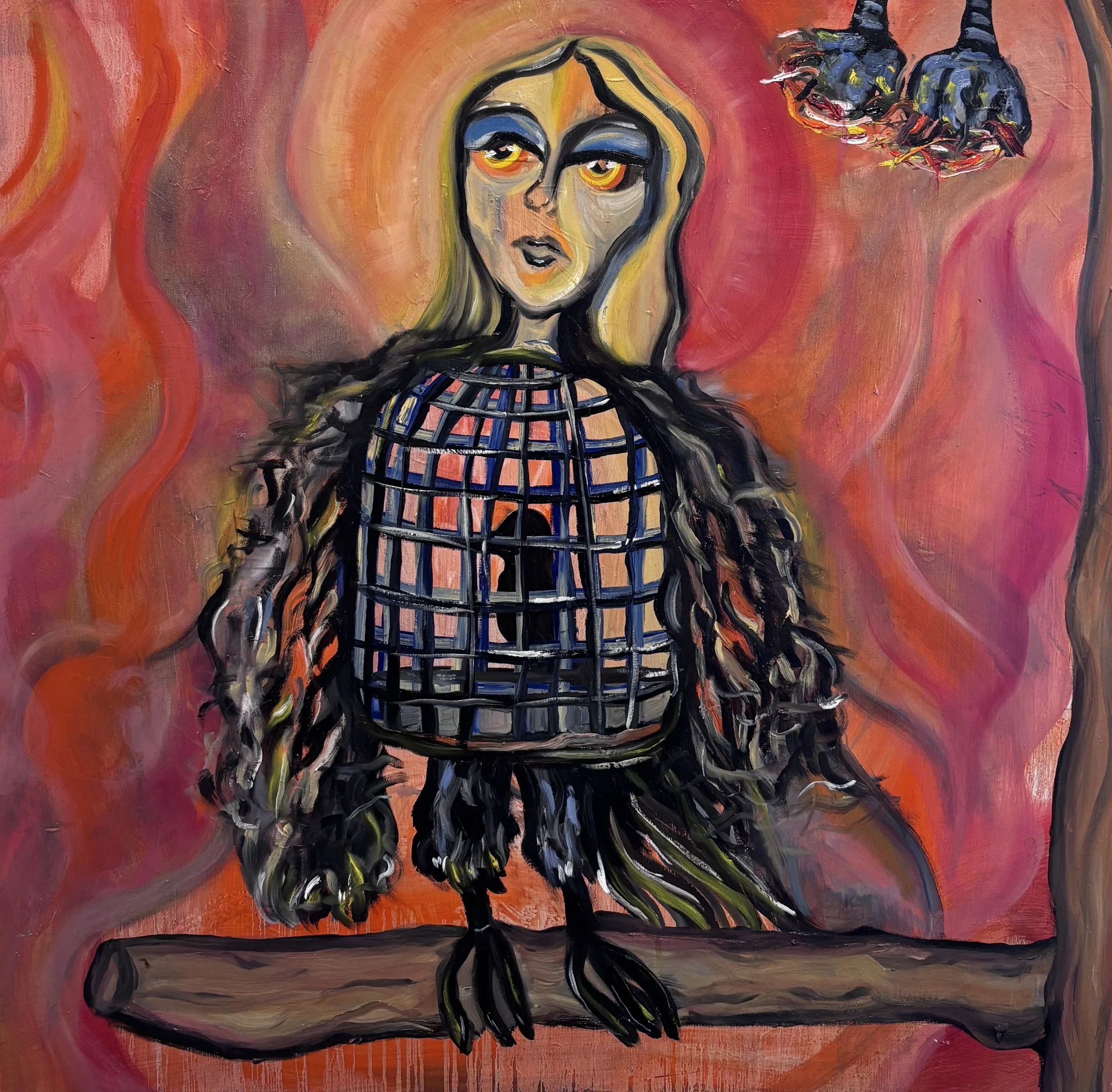 Caged
Oil paint on canvas
36 × 36 in
2026

