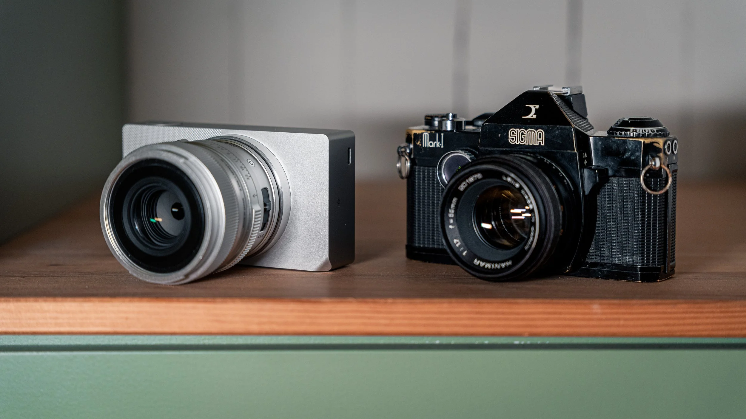 Two cameras, one brand, almost fifty years apart