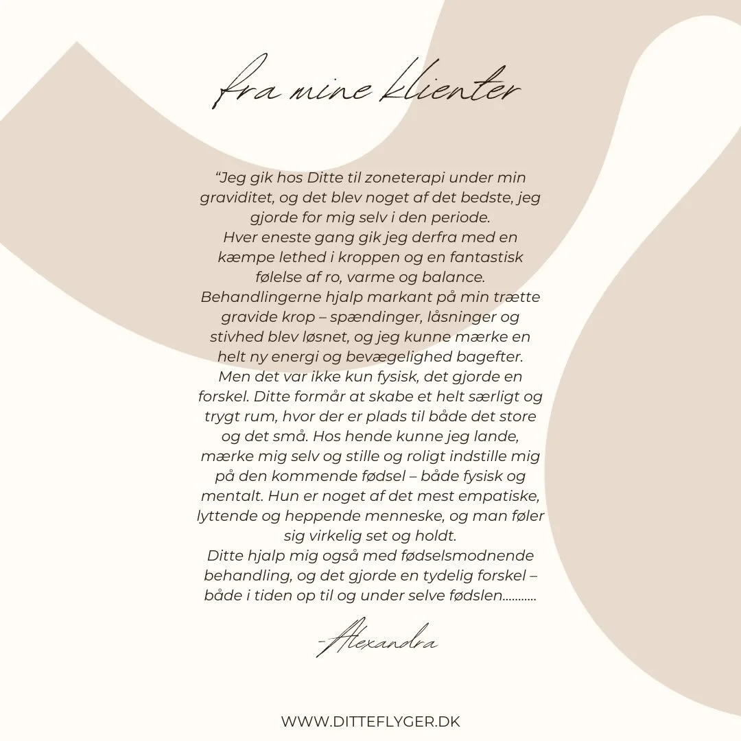 ✨ En af de fine ting ved mit arbejde er at f&aring; lov til at st&oslash;tte kvinder i en helt s&aelig;rlig tid ✨

Jeg bliver s&aring; r&oslash;rt, n&aring;r jeg modtager tilbagemeldinger som denne fra en gravid klient, der har g&aring;et hos mig til