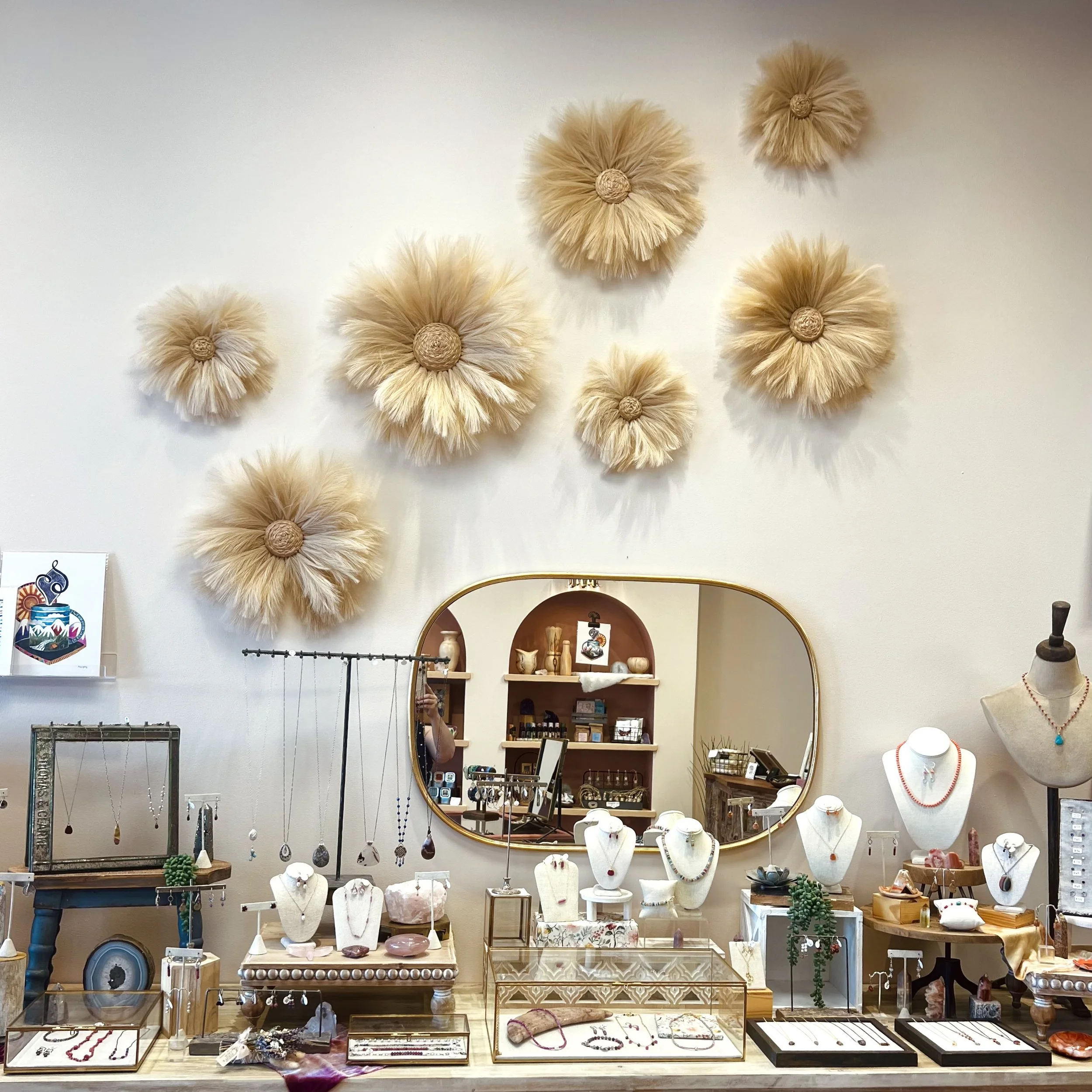 A shot of the accent wall in Adorne