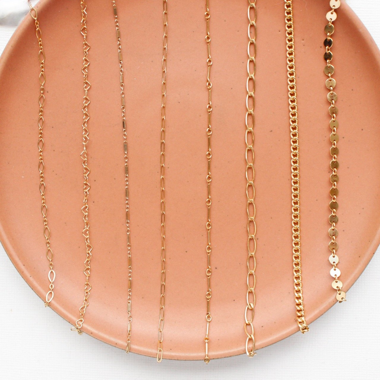 Examples of gold fill chain options