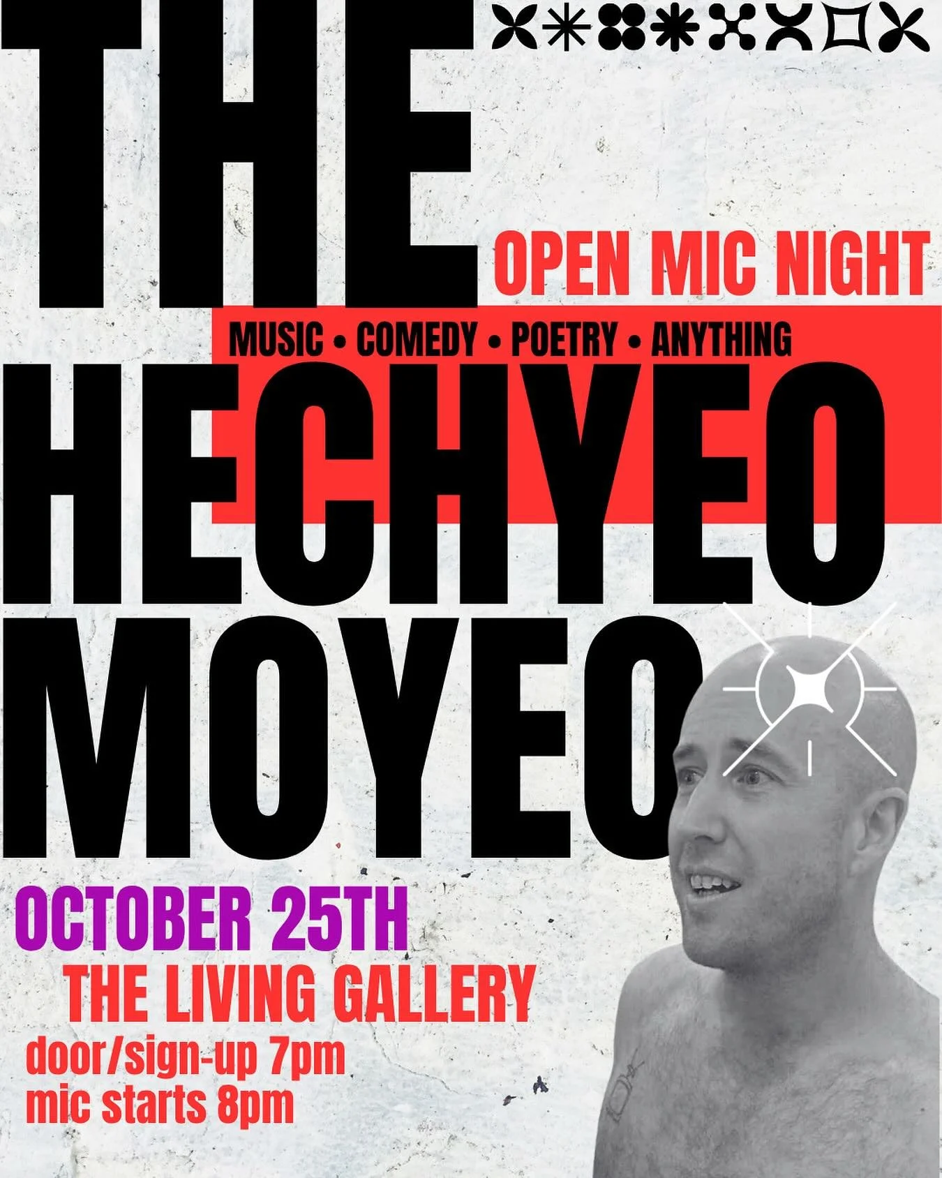 The Hechyeomoyeo mic is coming to Brooklyn!

Any type of performance is welcome - DM your host @textandthecity_to sign up for your spot.

&bull; OCTOBER 25TH Sat.
sign up at 7pm
open mic starts at 8pm

@the_living_gallery 
1094 Broadway, Brooklyn, NY