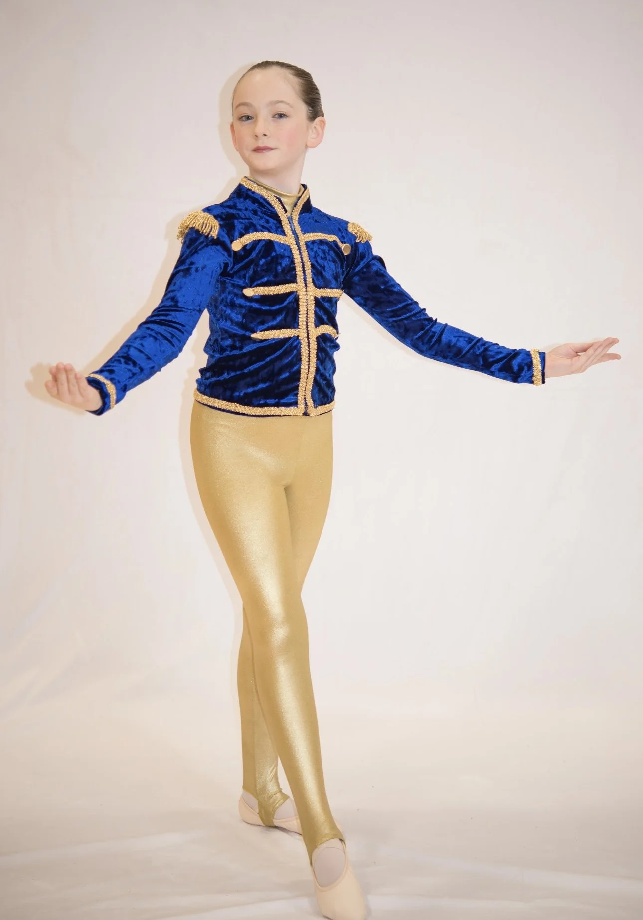 Blue & Gold Velvet Jacket