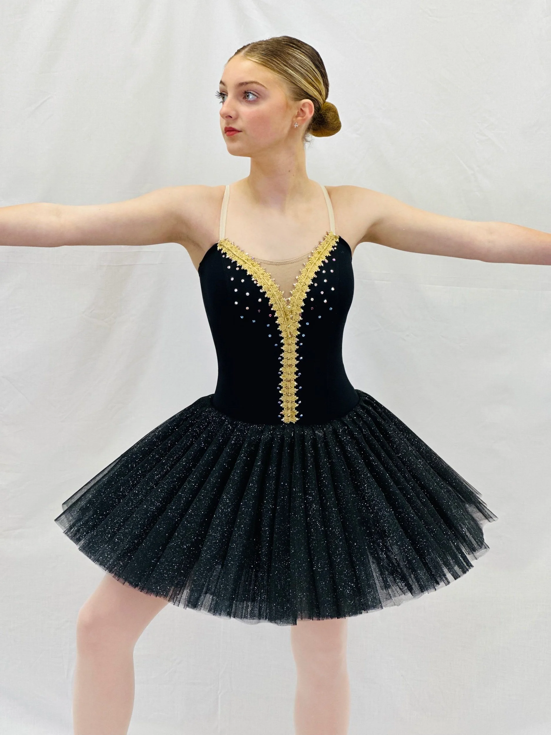 Black Glitter Custom Made Tutu