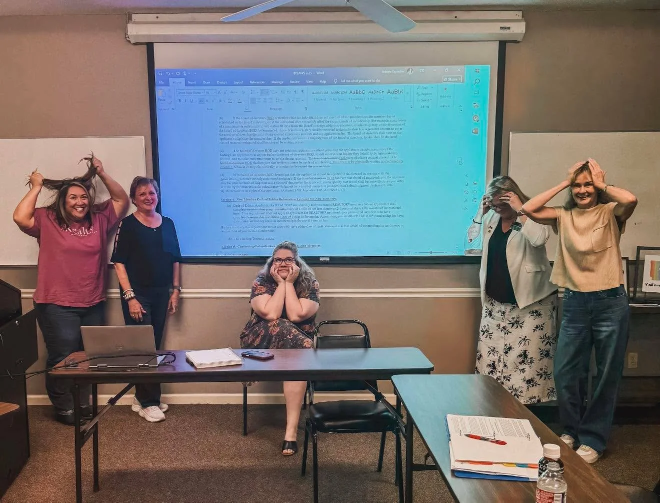 Behind every strong Association is a dedicated team putting in the work! 

Our Governing Documents Committee led by Alicia Averitt Haley and joined by Rhonda Williams, Sara Lynn, Susan Vaught, and our amazing Association Executive Brianna Keysacker h