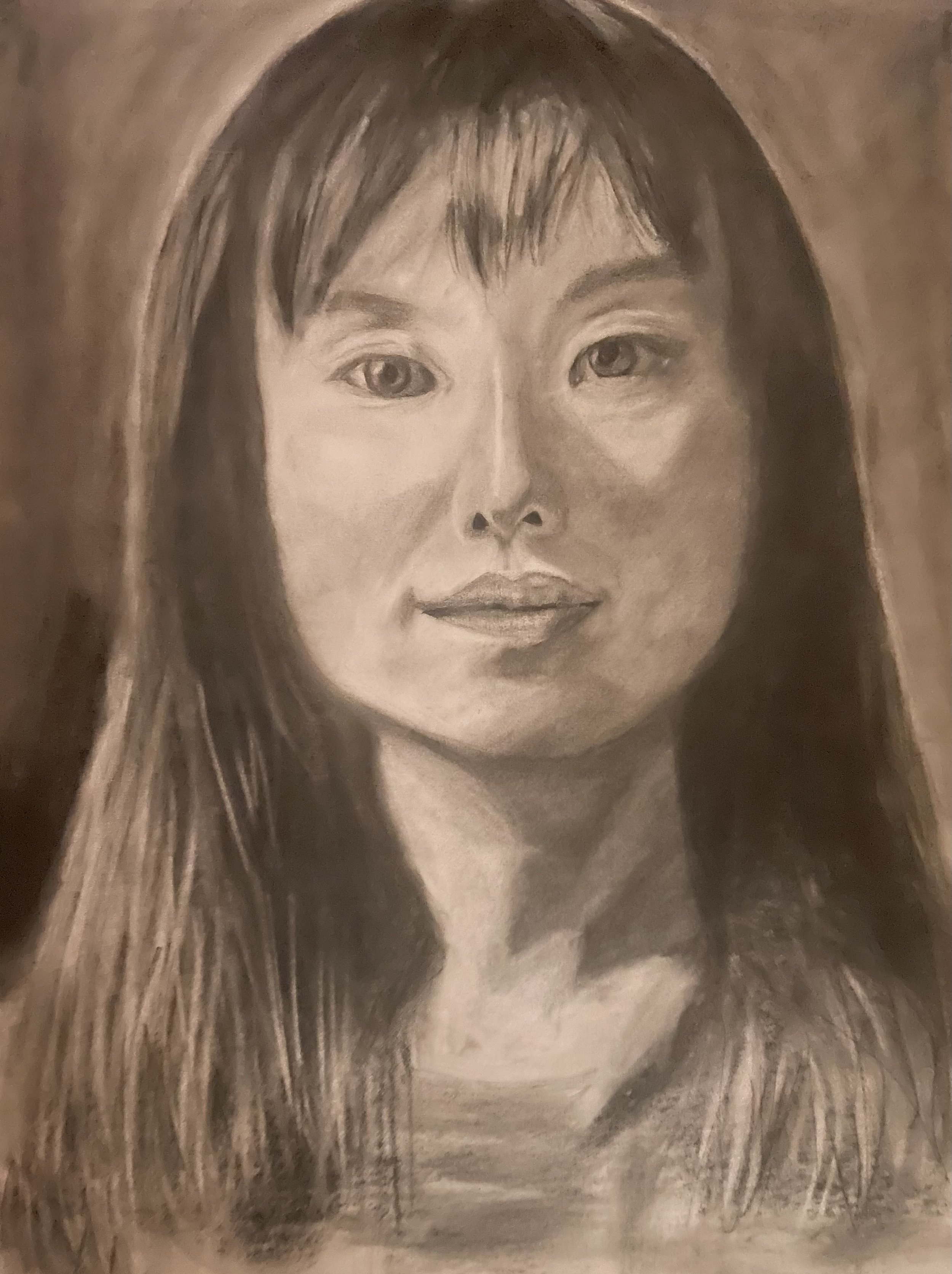 Self Portrait - Charcoal 18x24 inch