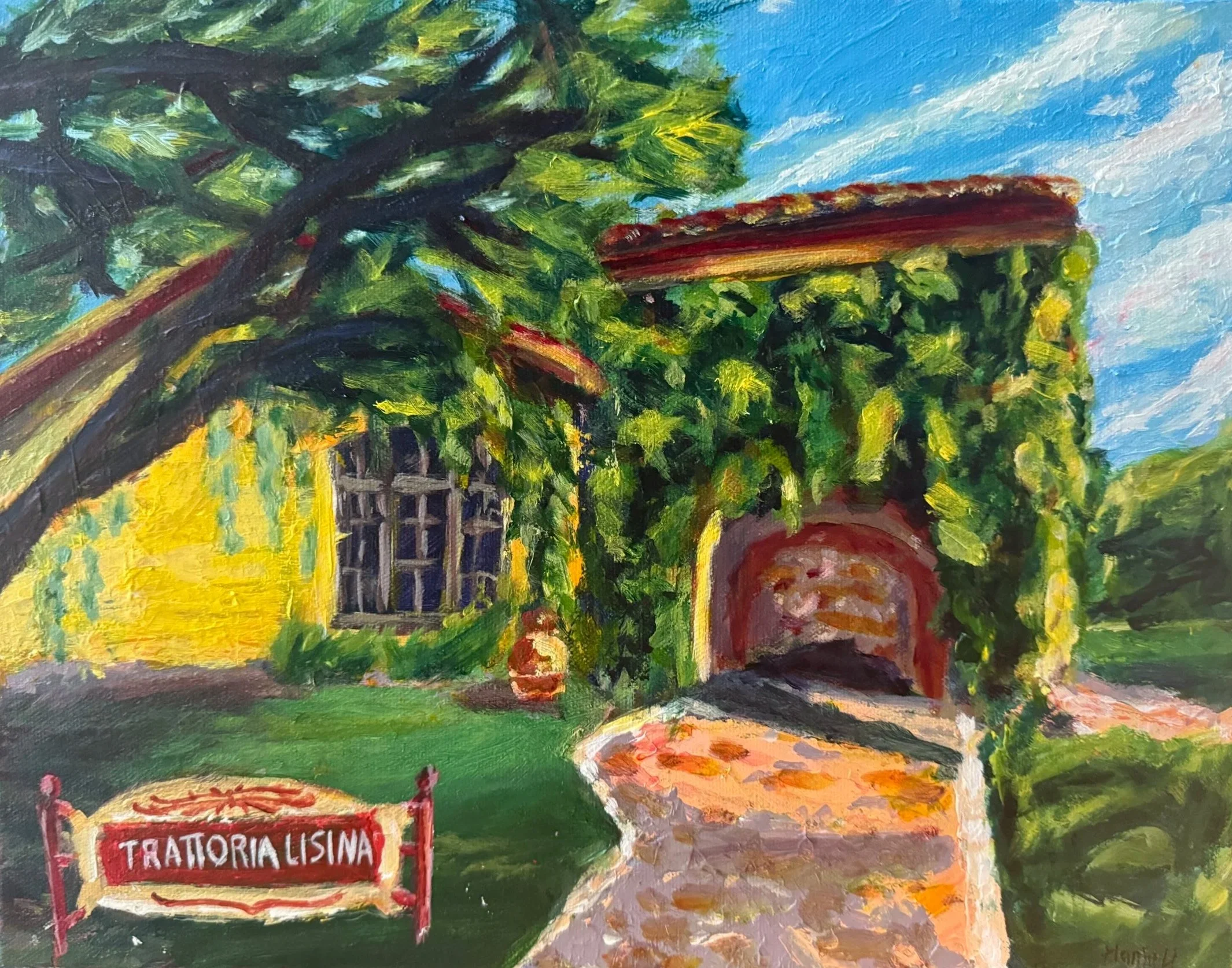 Trattoria Lisina - Acrylic 14”x11”