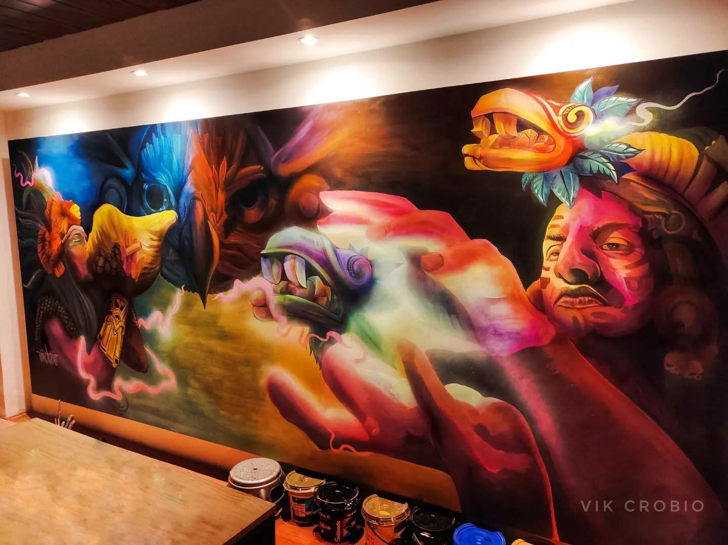 MURAL INCA AZTECA