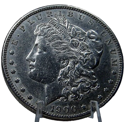 1900-P BU MORGAN SILVER DOLLAR FROM ORIGINAL BANK BAG GEM BU #1075