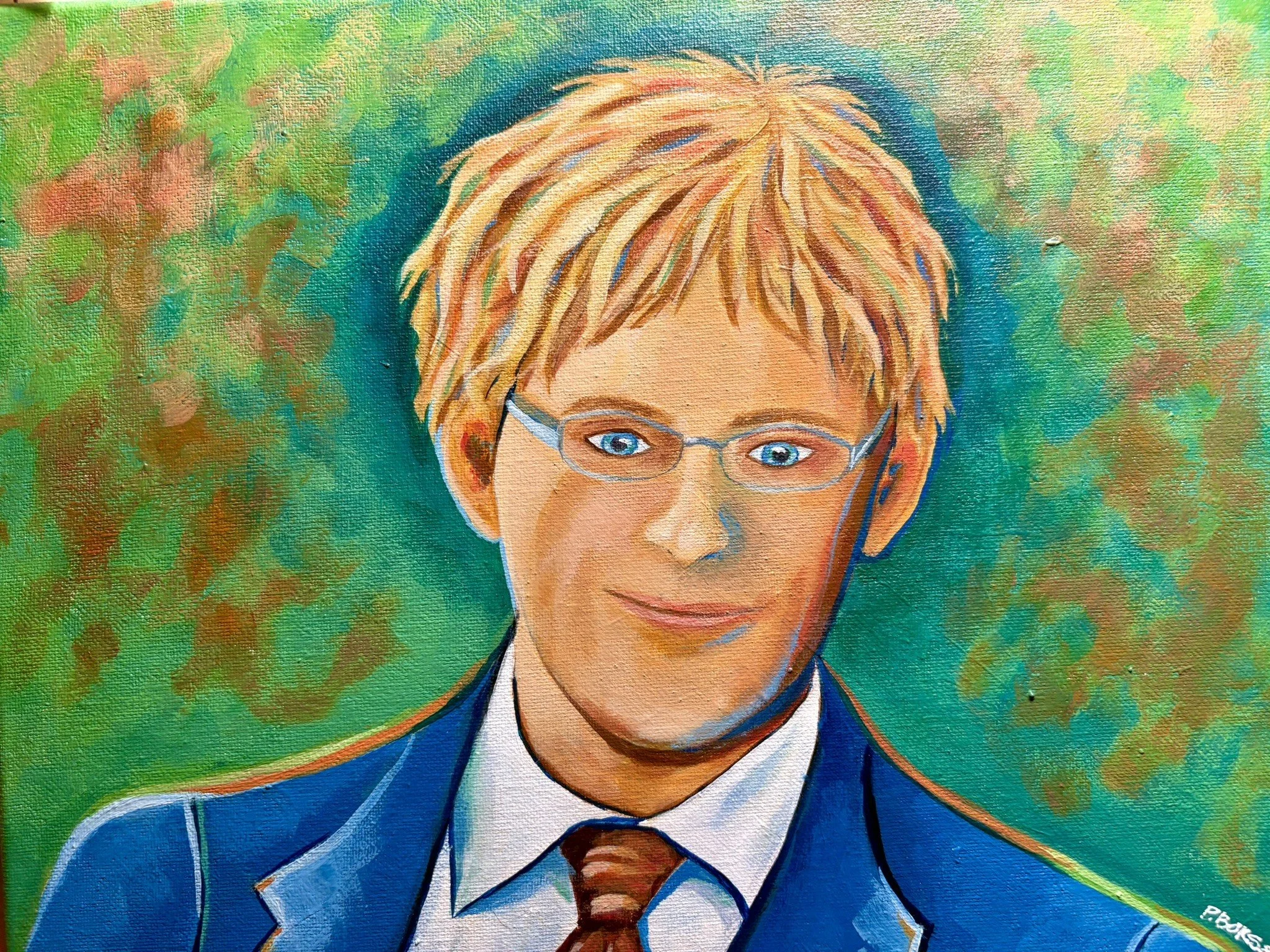 Young Man - 11 x 14 acrylic - Not For Sale