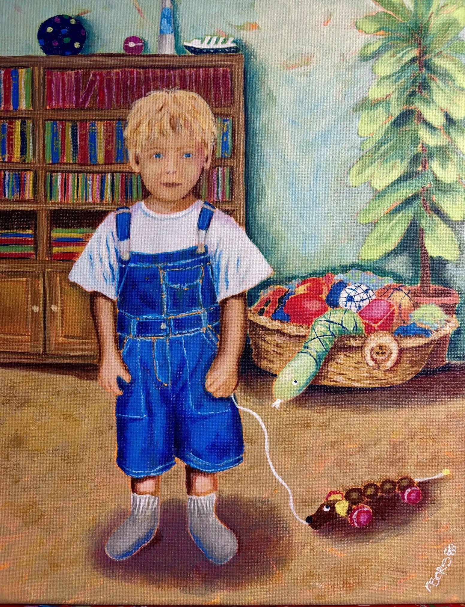 Young boy - 11 x 14 acrylic; Not For Sale