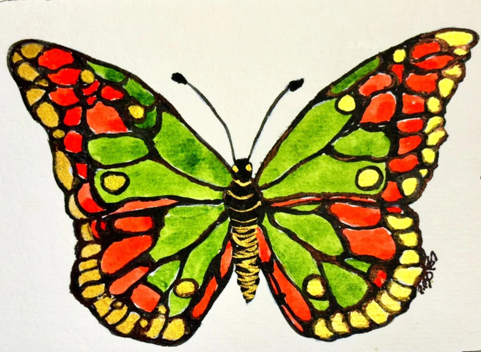 Holiday Butterfly Greeting card (5 x 7) $5.