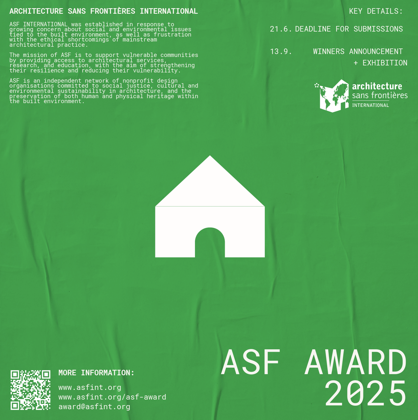 Einladung von ASF International zur Teilnahme am ASF Award 2025