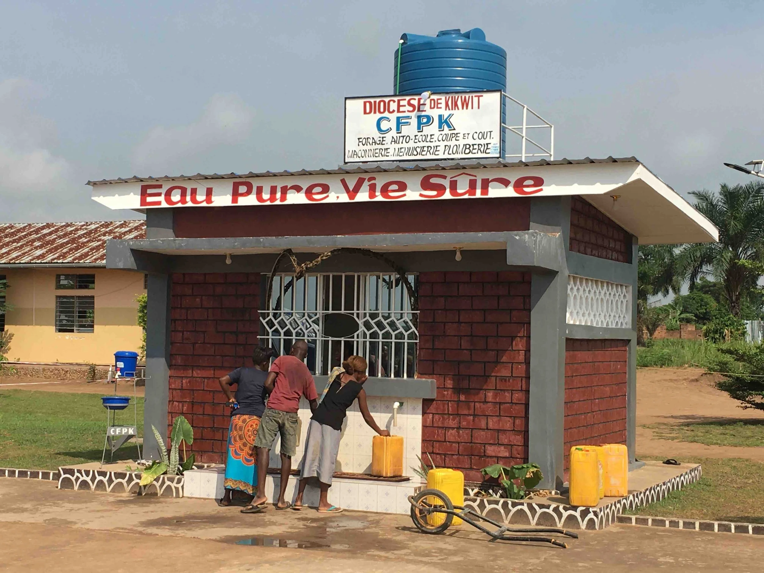 Trinkwasserkiosk Kikwit, DR-Kongo