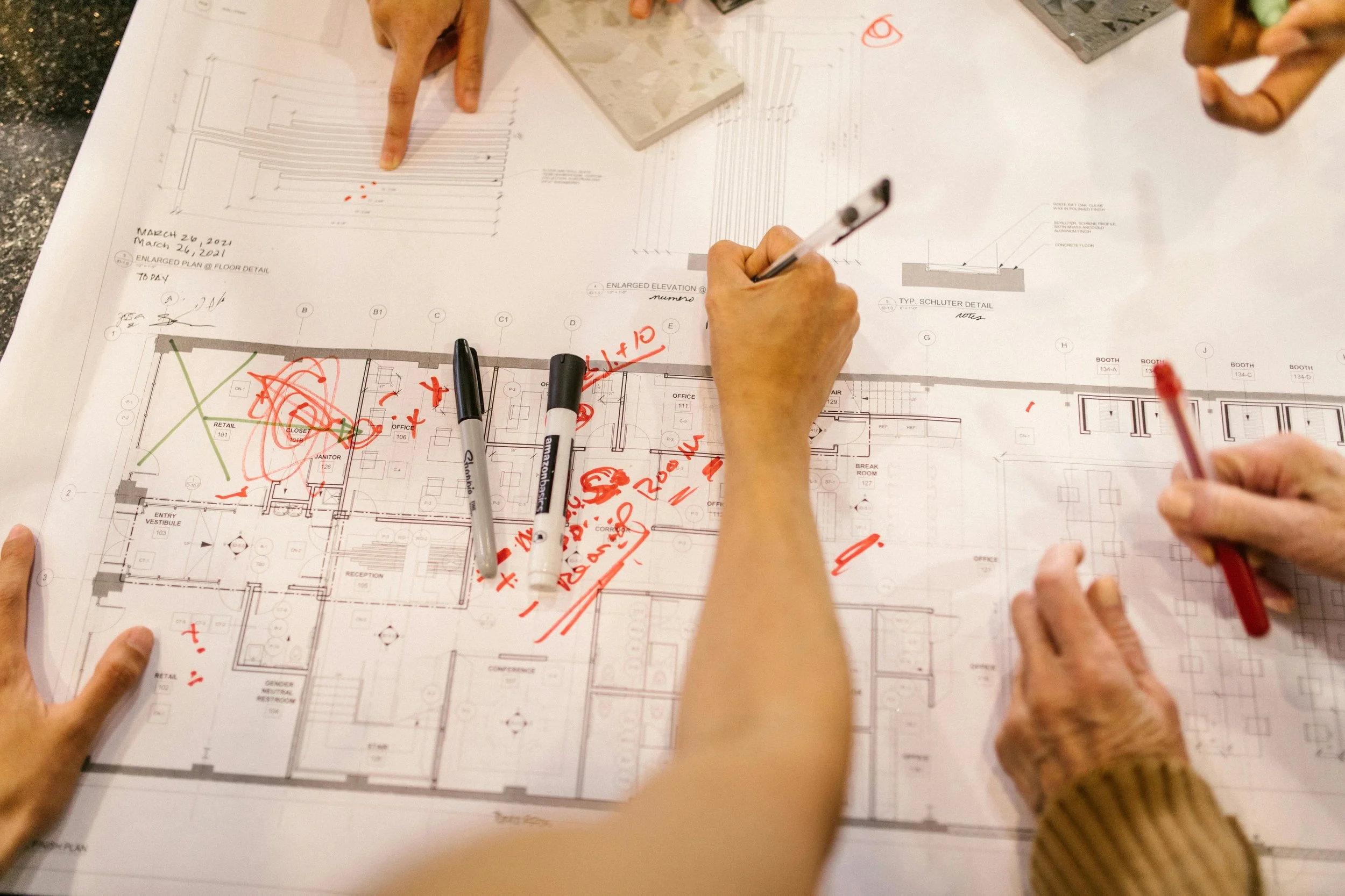 Interior design space planning