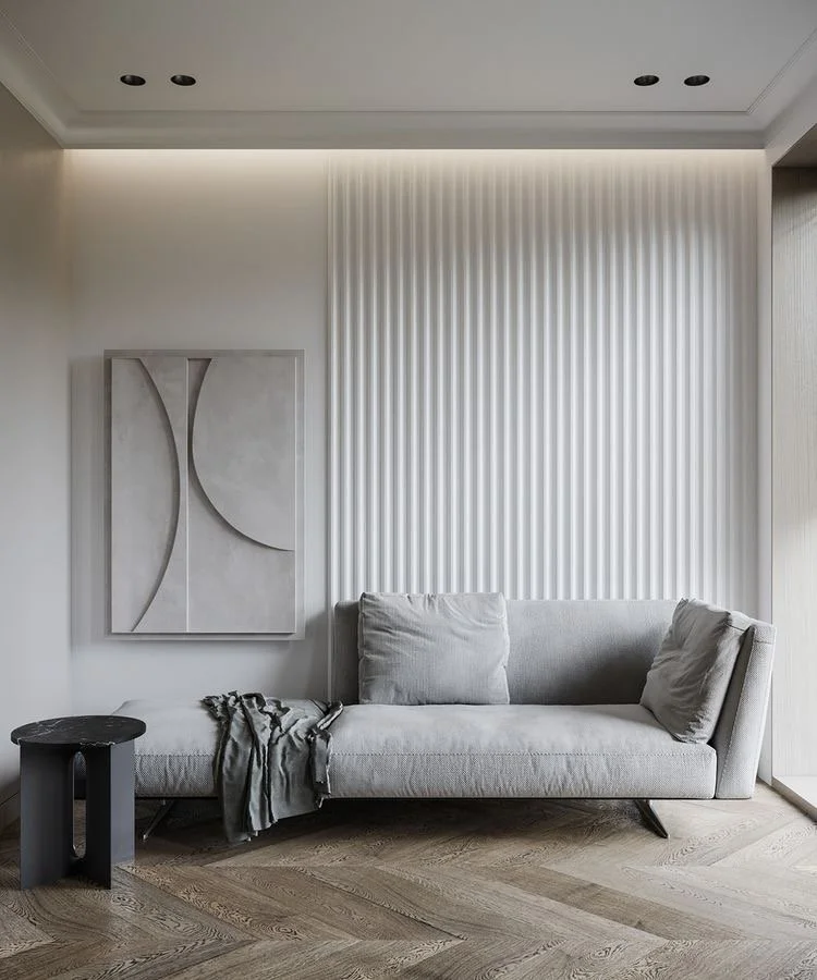 White interior panel