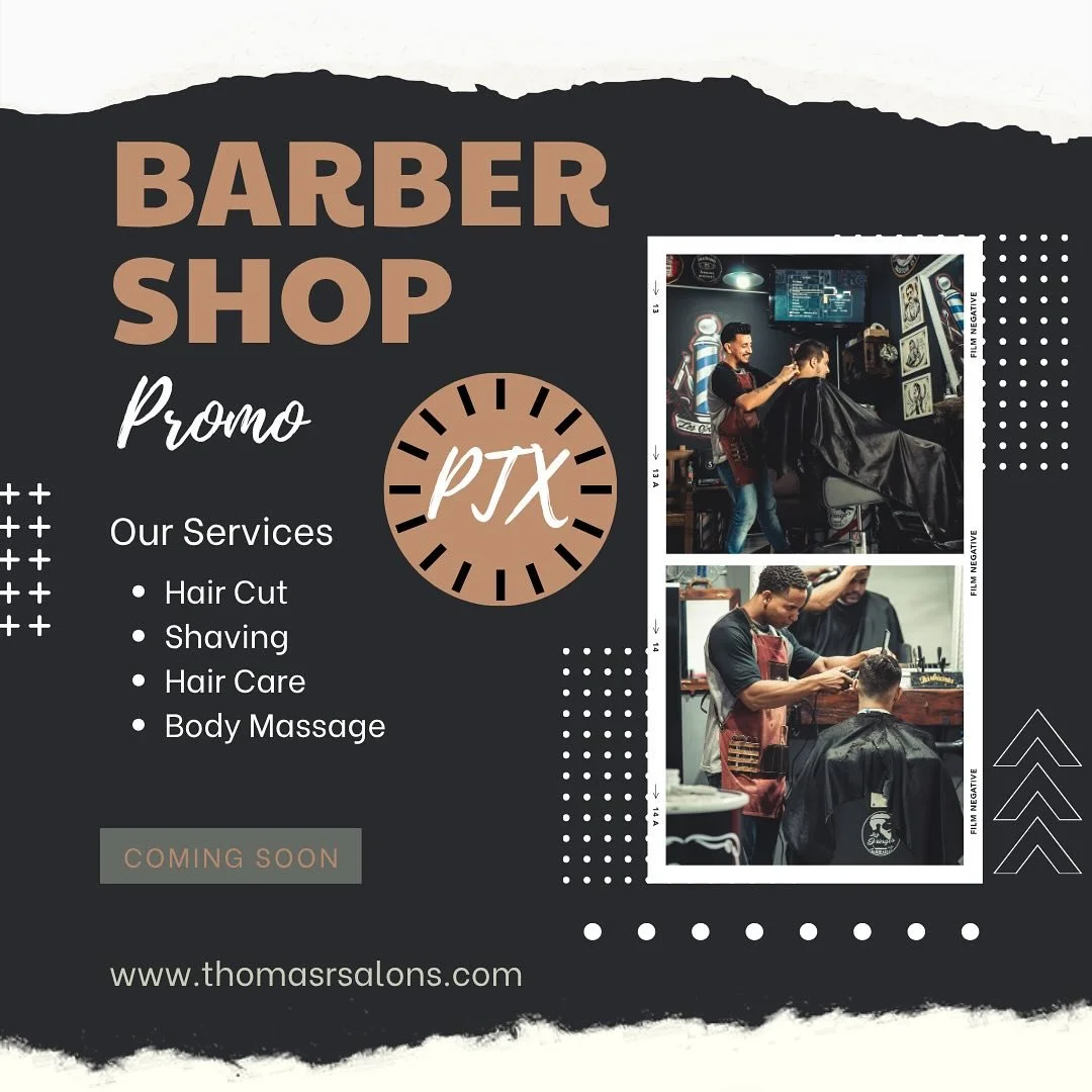 π **Thomas R Salons – The Barbershop Redefined!** βοΈπ₯
Pearland, it’s time to step into **barber greatness** — because **Thomas R Salons** is coming in HOT this **July 2025** with a **barbershop experience like no other**. This is