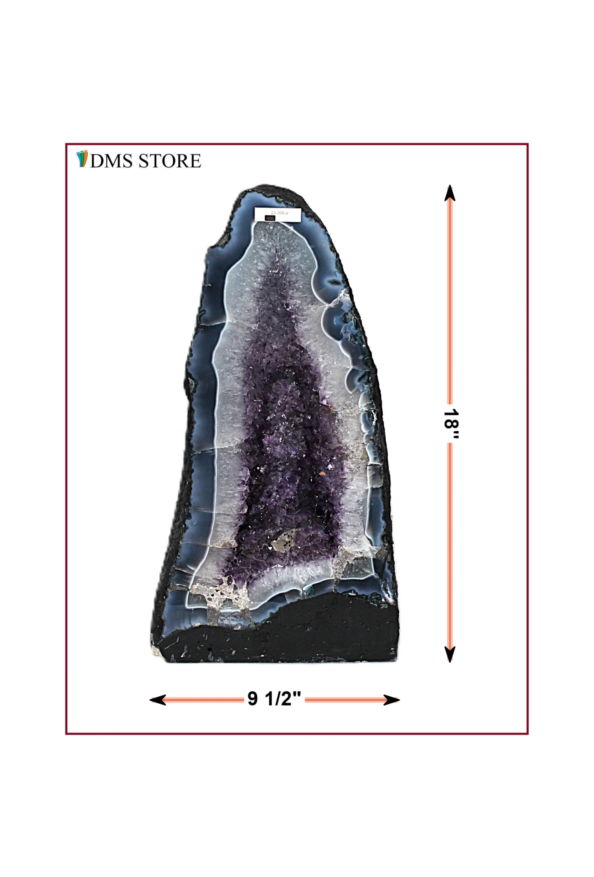 Amethyst Crystal Geode Stone from Brazil R.1953