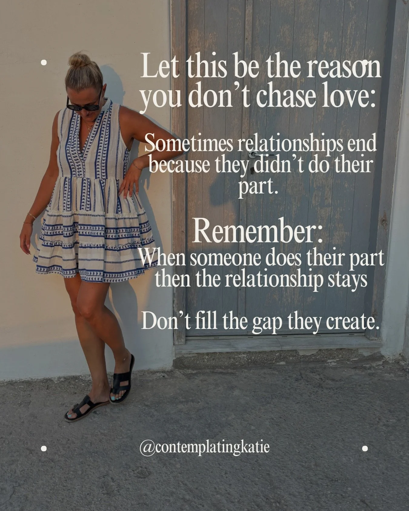 Not every relationship ends because you didn&rsquo;t try hard enough. Sometimes it ends because they didn&rsquo;t do their part.

Read that again.

You cannot compensate for someone else&rsquo;s lack of effort.
You cannot love hard enough for two peo