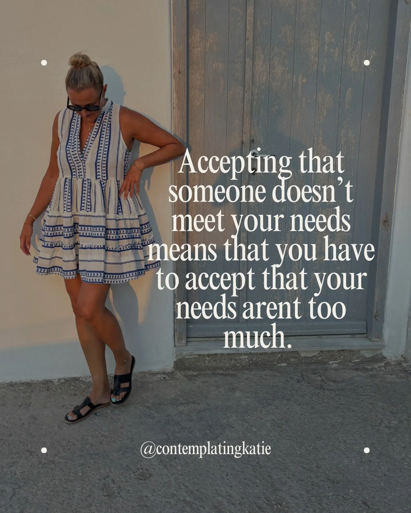 Accepting that someone doesn&rsquo;t meet your needs requires a level of self-respect most people avoid.

Because if they can&rsquo;t meet you&hellip;
and you stop over-functioning&hellip;
and you stop shrinking&hellip;

You&rsquo;re forced to face s