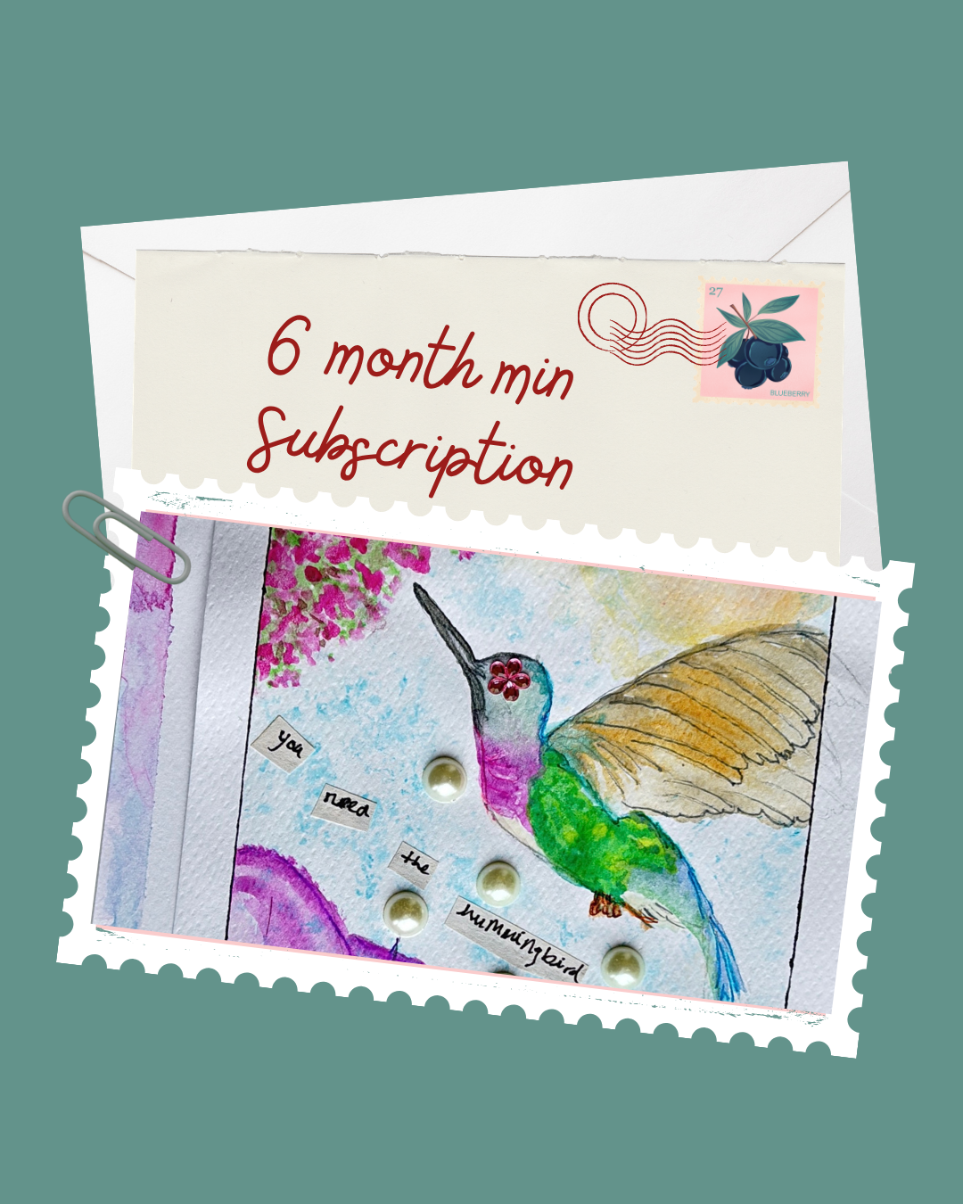 6 month min PostCard Subscription