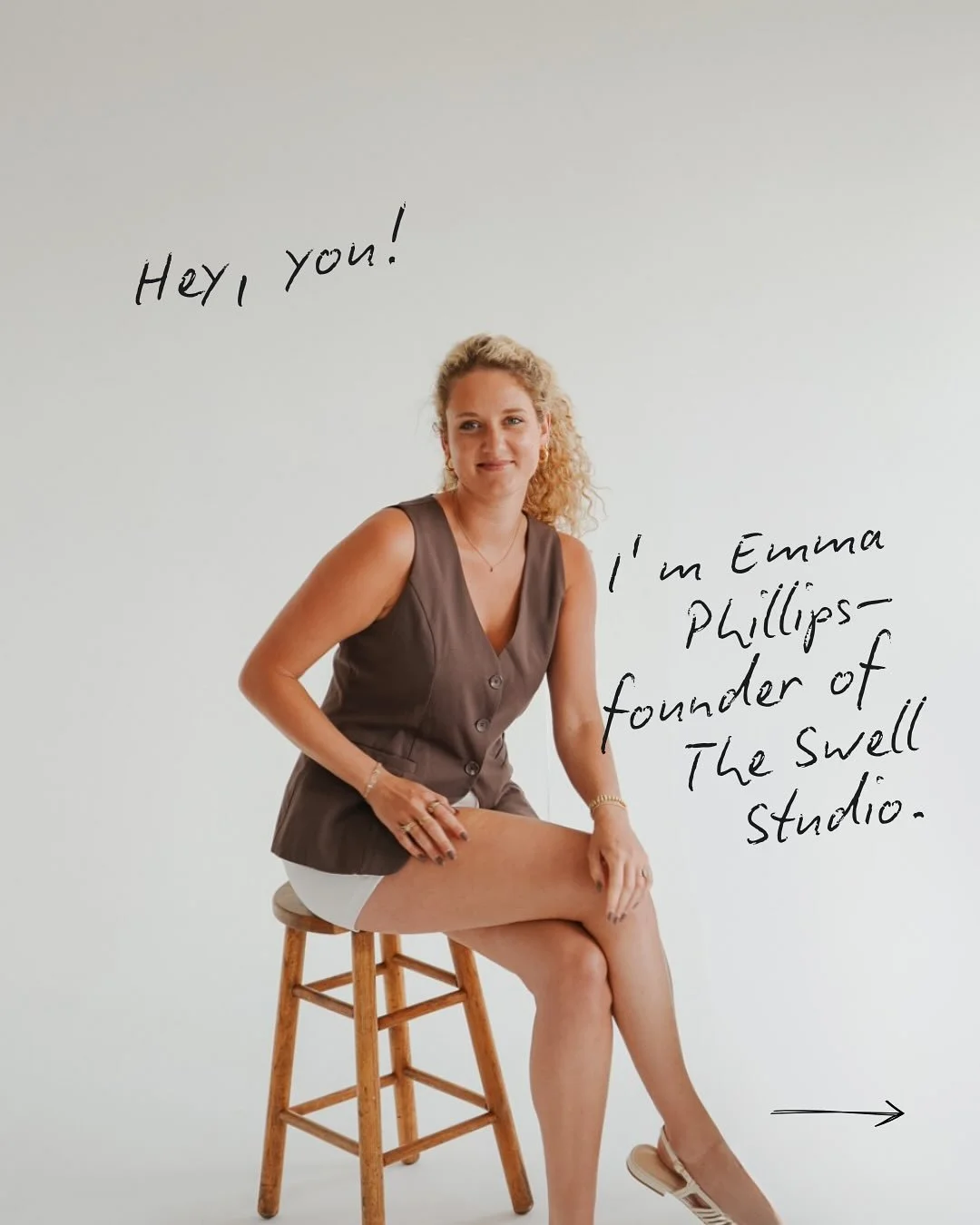 If we haven&rsquo;t officially met &ndash; hi, I&rsquo;m Emma ⚡️Founder of The Swell Studio and big believer that the best brands feel like your favorite place: warm, intentional, and rooted in experience.

My background is in creative advertising, b