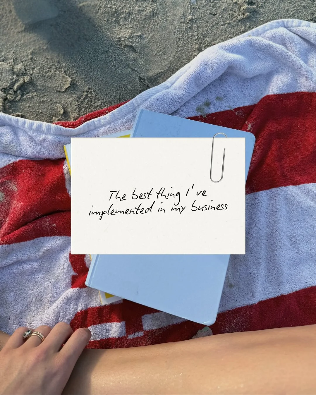 By far the best thing I&rsquo;ve implemented in my business: Founder Fridays.

Every Friday looks different.

Movement. Lunch. Building systems or creating content. Learning. Reading. Sometimes it&rsquo;s an afternoon on the couch (not sorry about it