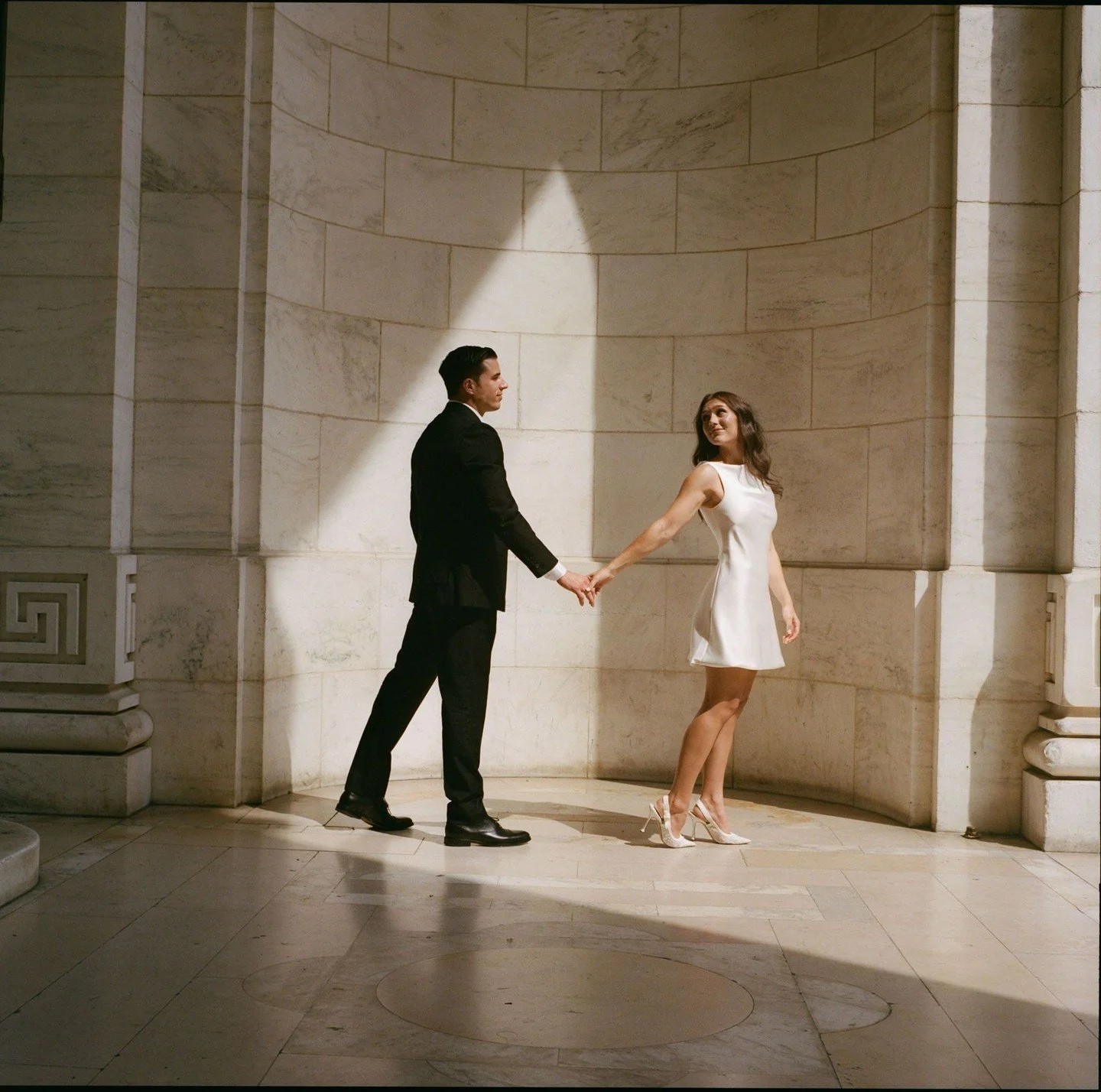 Mia and John on medium format at the New York Public Library 💌

#shesaidyes #nycengagementsession #nycengagementphotos #nycproposal #justengagednyc #engagedinnyc #nycbride #newyorkbride #bridetobe2025 #nycweddinginspo #nycweddingday #newyorkweddingi