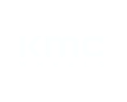 KMC Wheels logo on a black background