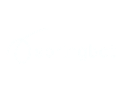 Springbot logo in white on a black background.