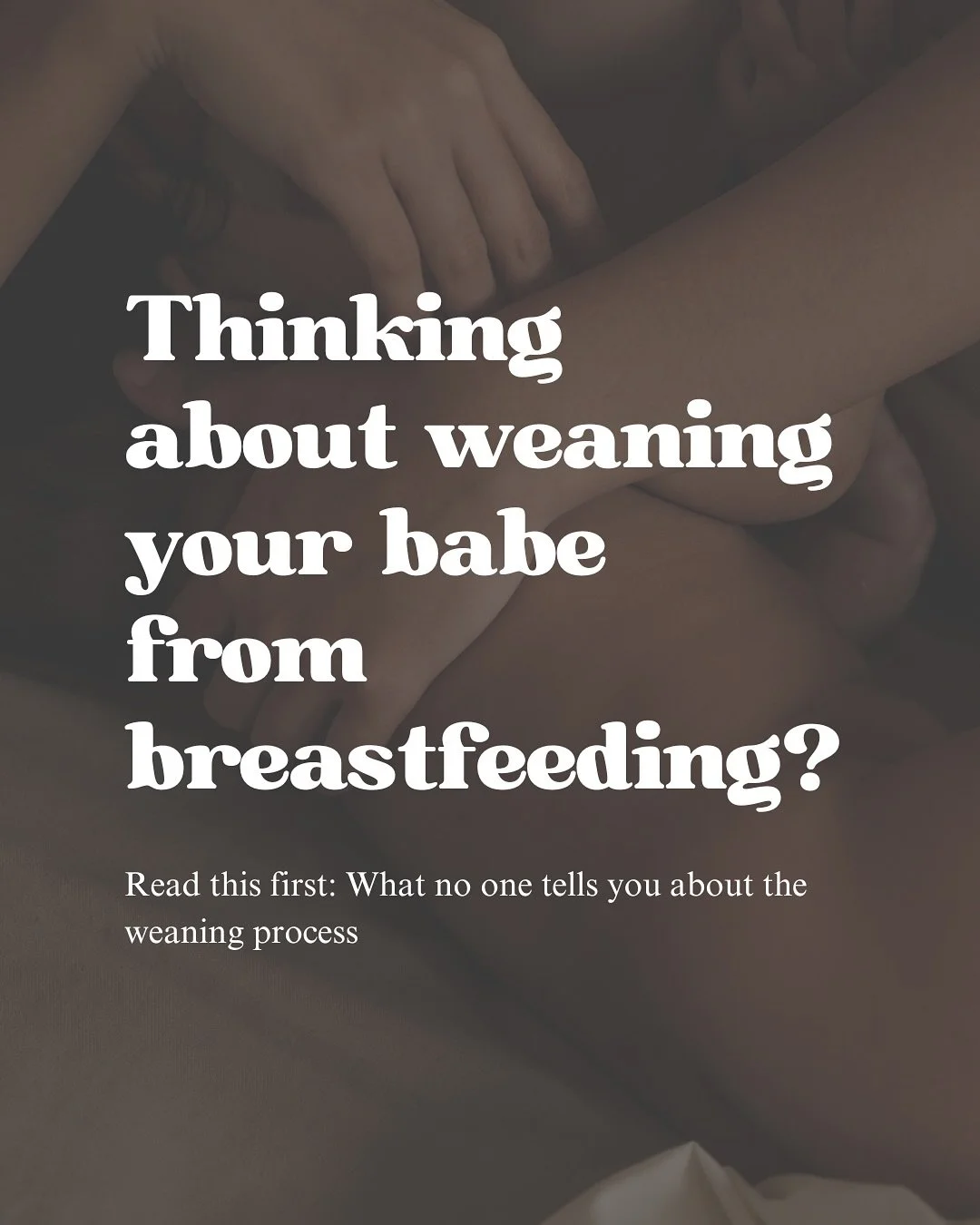 Weaning can come with lows that not a lot of women talk about. Here to change that to help support you during that season and also VALIDATE what you&rsquo;re going through on a physiological level 🤍 

Comment &ldquo;workbook&rdquo; for a code to get