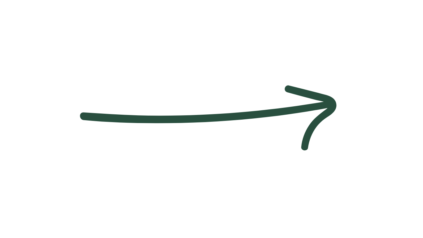 A handwritten arrow pointing to the right, drawn with a dark green marker.