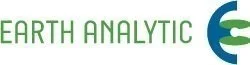 Earth Analytic logo with green and blue text and a stylized 'E' symbol.